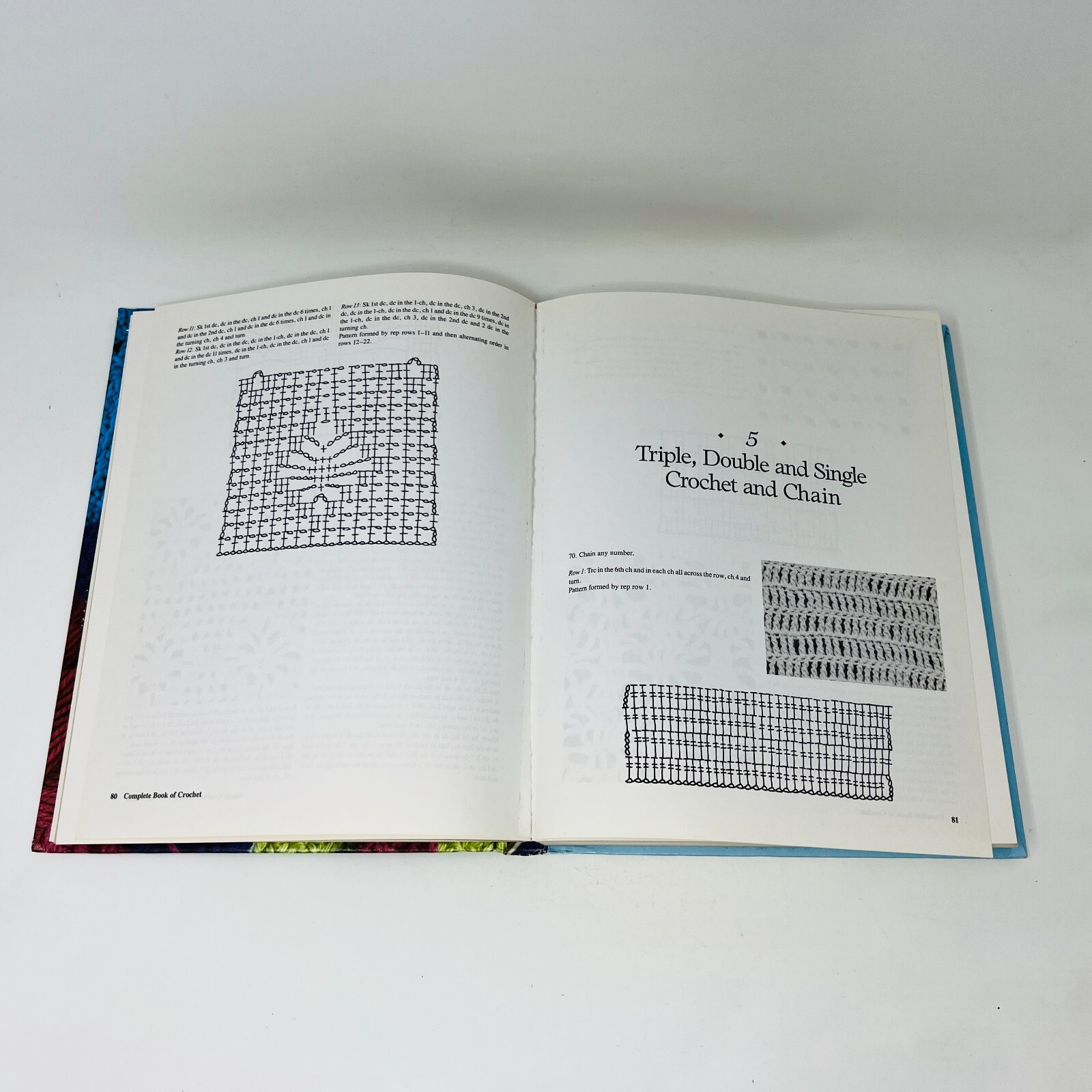 Complete Book of Crochet Stitch-Designs Linda Schapper Hardcover Patterns 1985