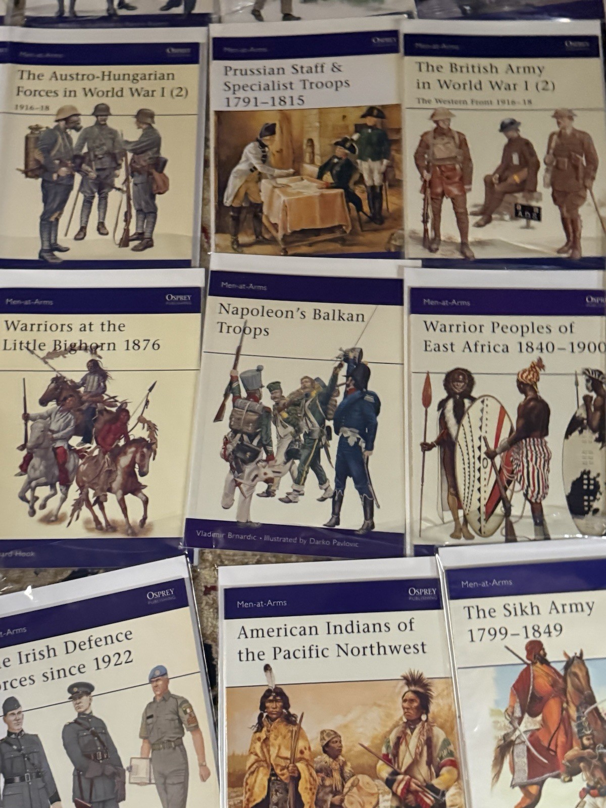 Osprey Men-at-Arms Various Series Illustrated Military War Book Lot of 69