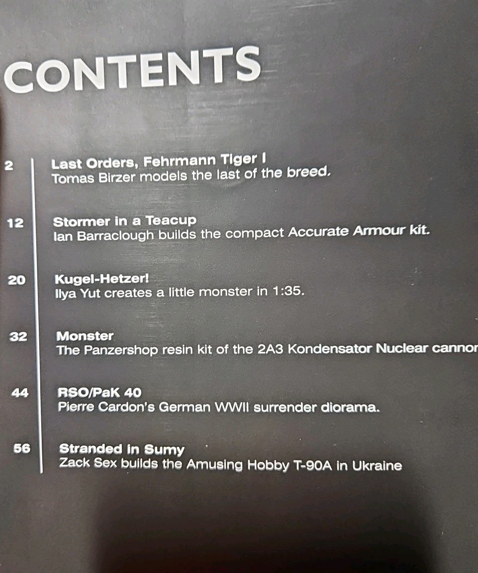 AFV Modeller 143, July August 2025 Last Orders Gruppe Fehrmann Tiger I Model