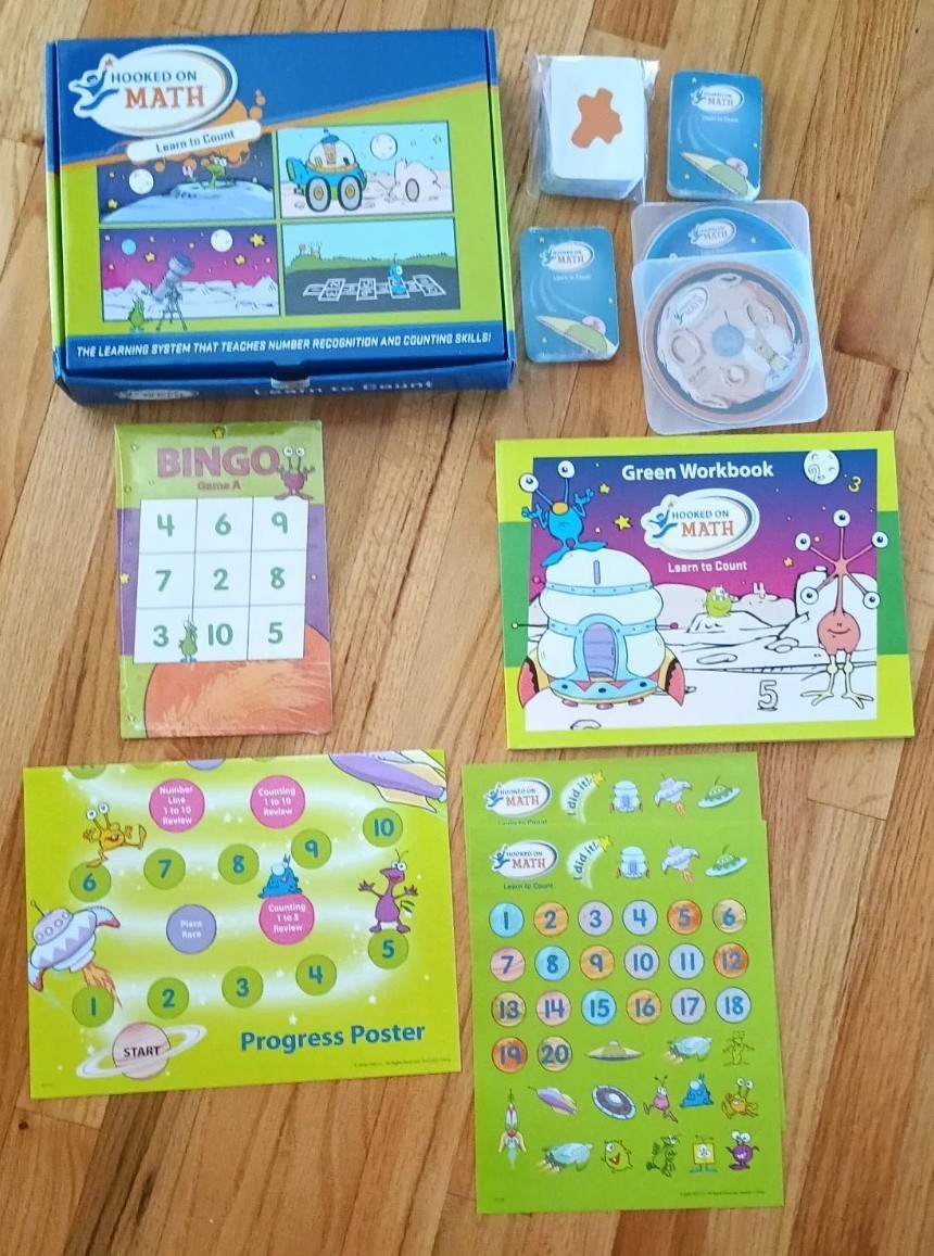 Hooked on Pre-K Hooked On Math Hook On Phonics Colors &Shapes As Is
