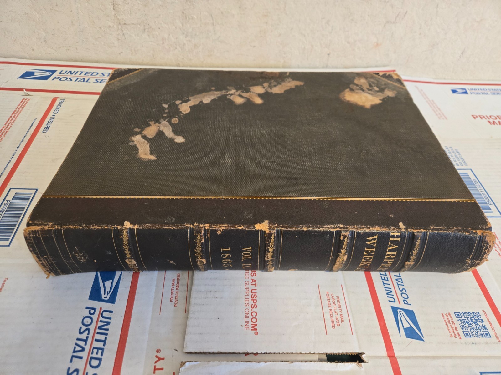 Harpers Weekly Journal of Civilization 1865 volume IX full year bound volume