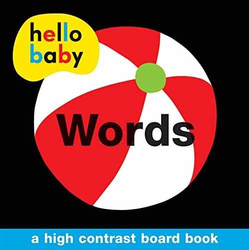 Hello Baby: Words: A High-Contrast – Board book, by Priddy Roger – Very Good