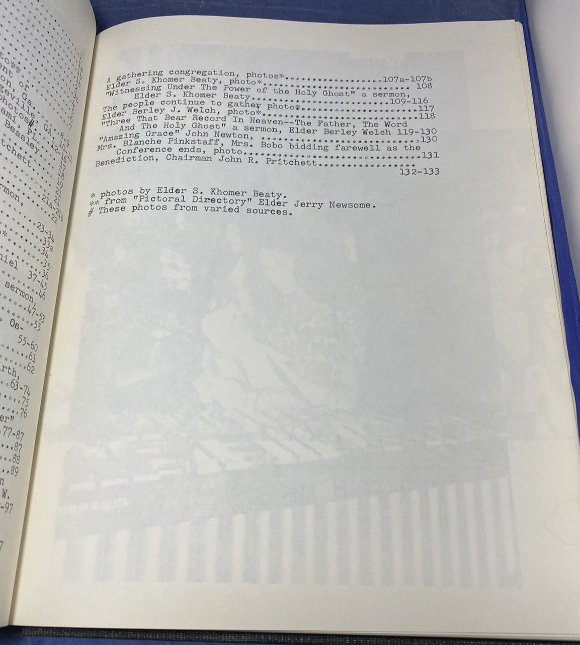 1972 54th Annual Southern States Primitive Baptist Conference Program History
