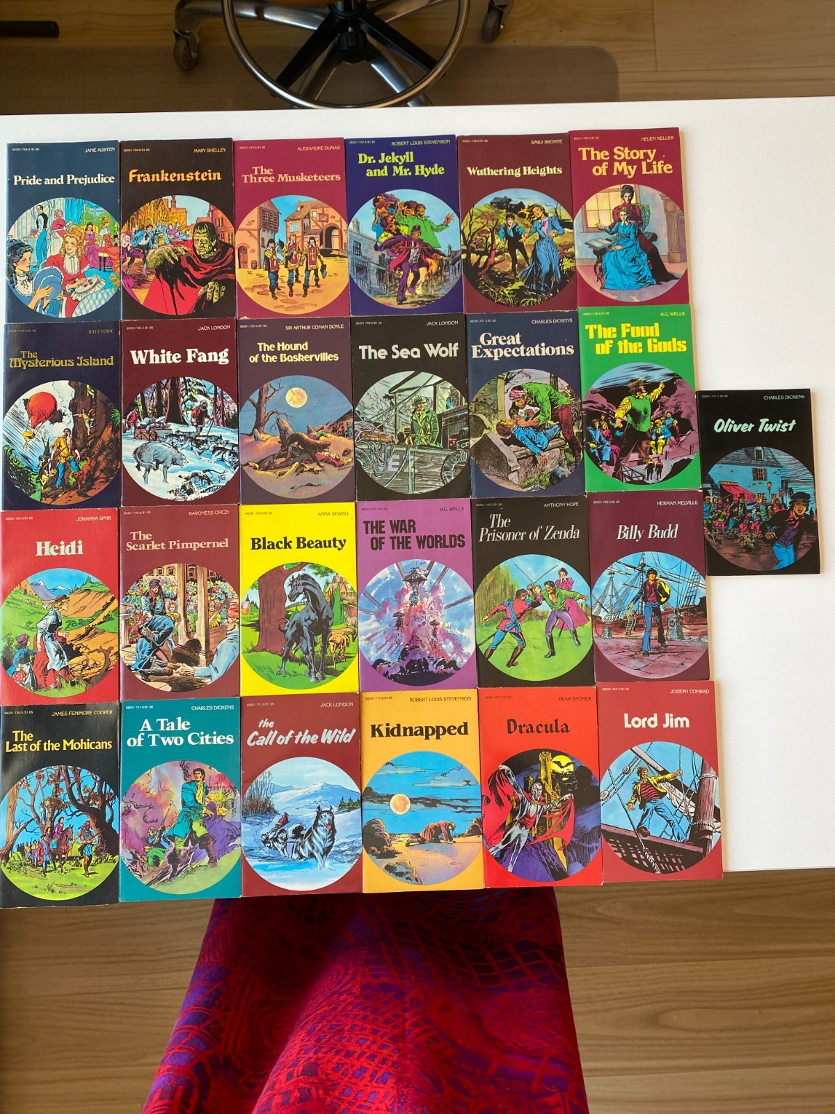 POCKET CLASSICS LOT 25~Comic 1984~SEA WOLF~LORD JIM~DRACULA~BILLY BUDD~KIDNAPPED