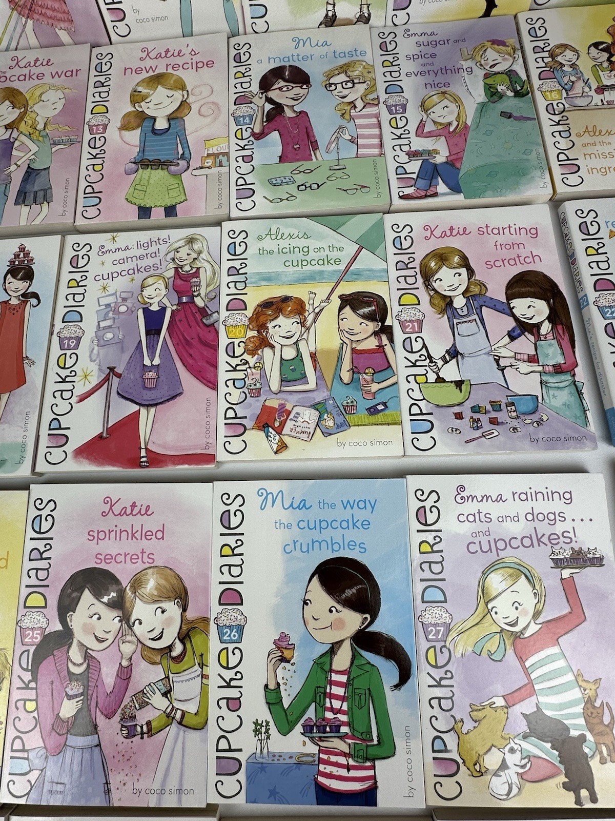 Lot of 30 Cupcake Diaries Coco Simon Books (Missing #2, 10, 11, 12, )