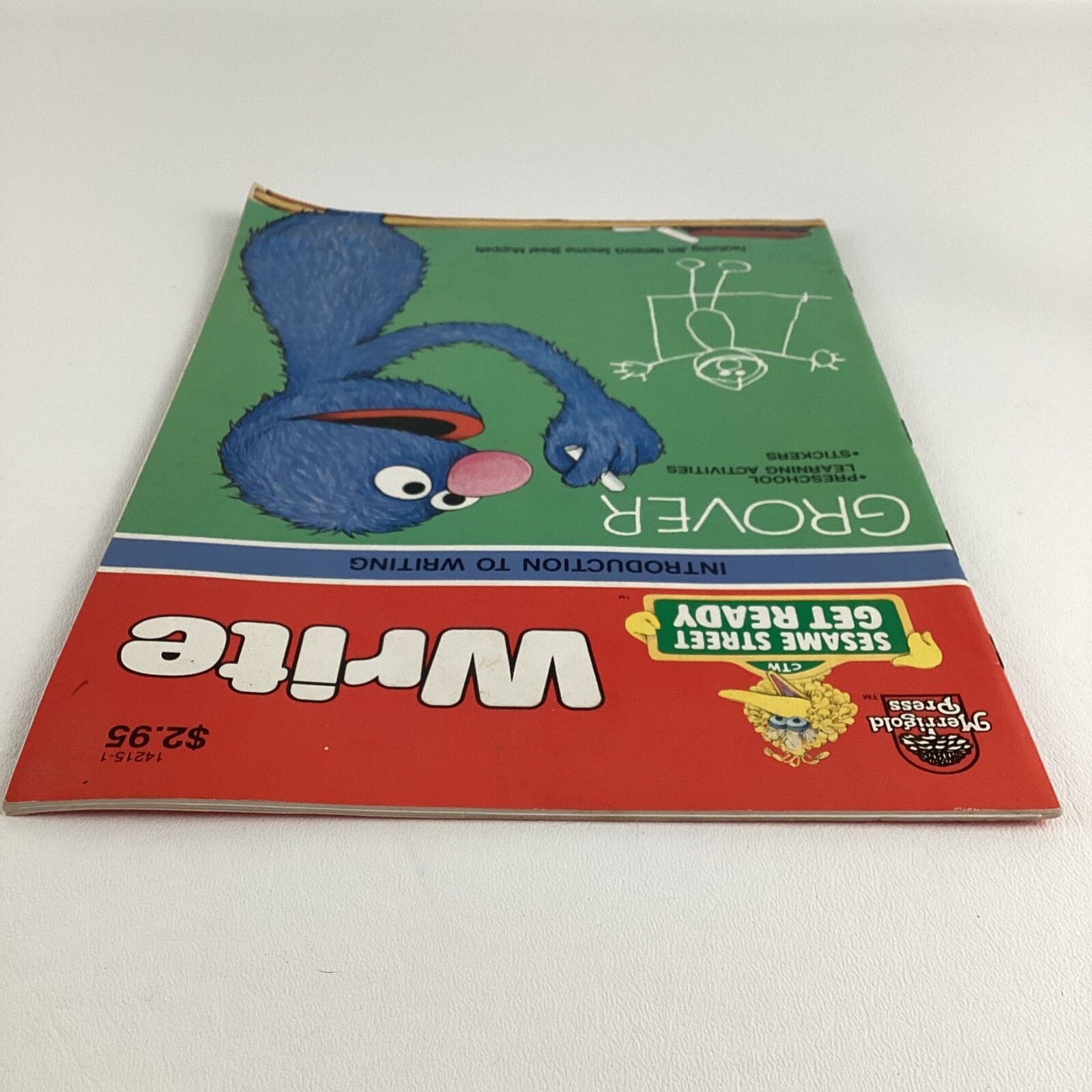 Sesame Street Get Ready Write Workbook Grover Intro To Writing Preschool Vintage