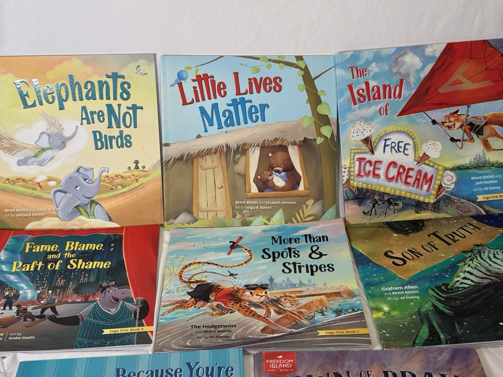 BRAVE Books Saga One The Origins Lot 8 Freedom Island Books 1-5 7 9 10