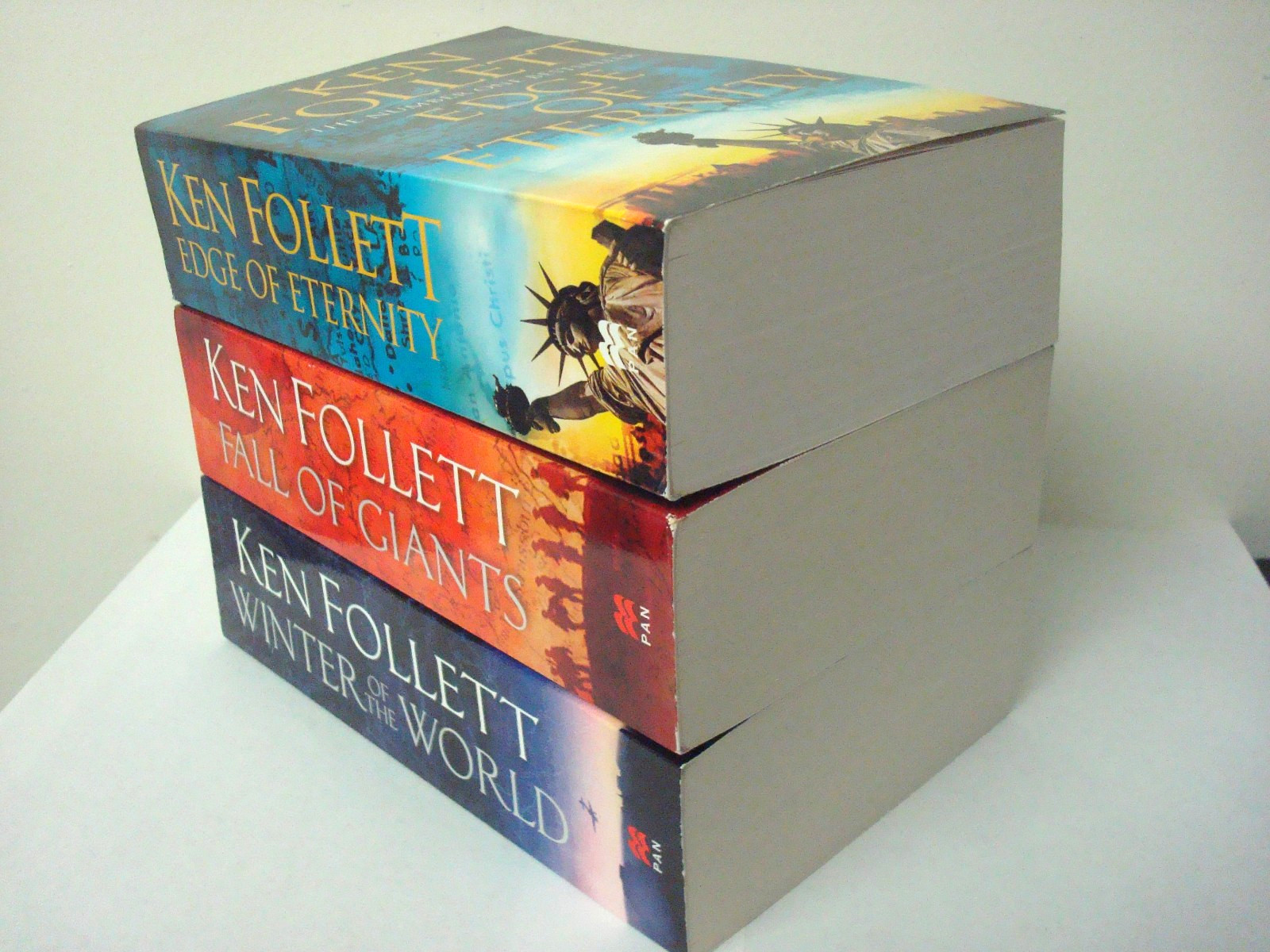 Ken Follett Century Trilogy Series Collection 3 Books Giants, Eternity, World