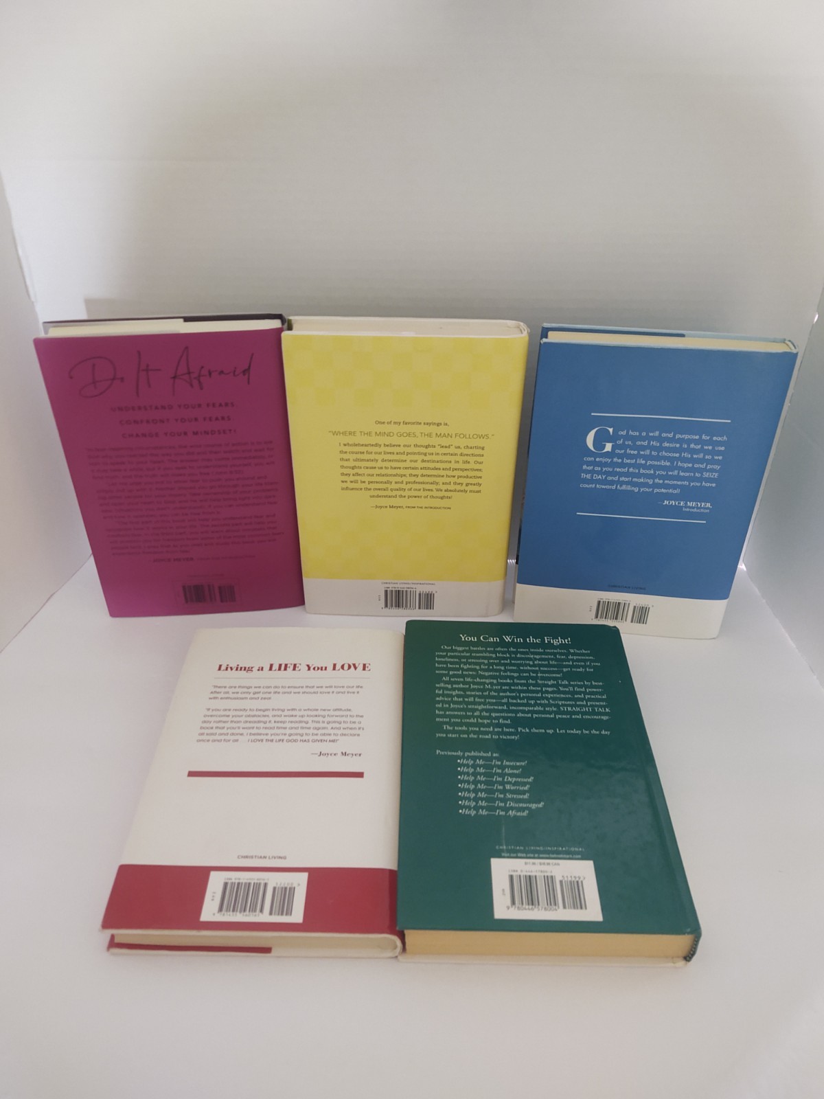 Joyce Meyer Book Bundle Christian Religion Jesus Motivational Lot Of 5 HC