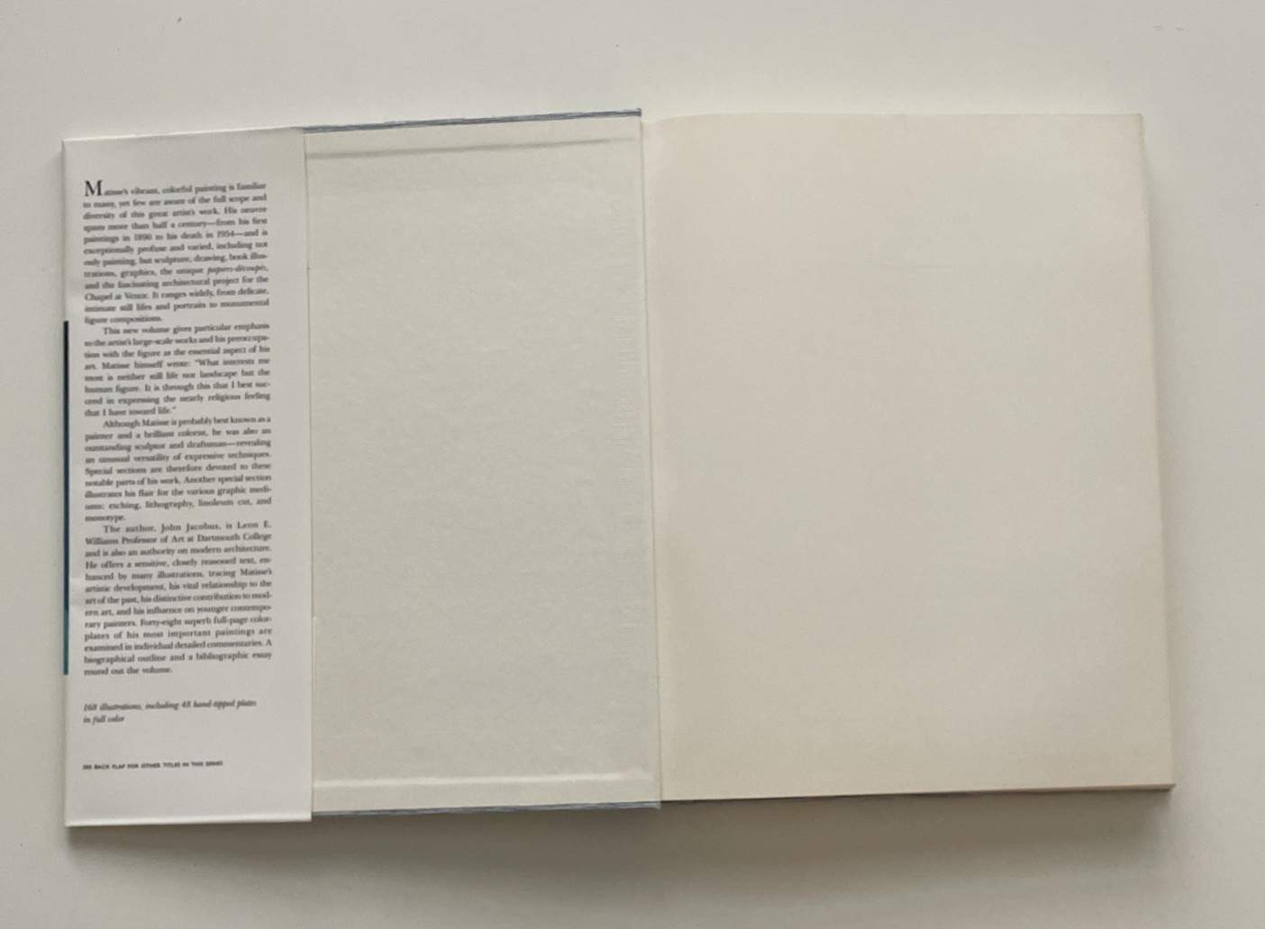 Henri Matisse John Jacobus Harry N Abrams 1973 1st Ed 48 Tipped-In Color Plates