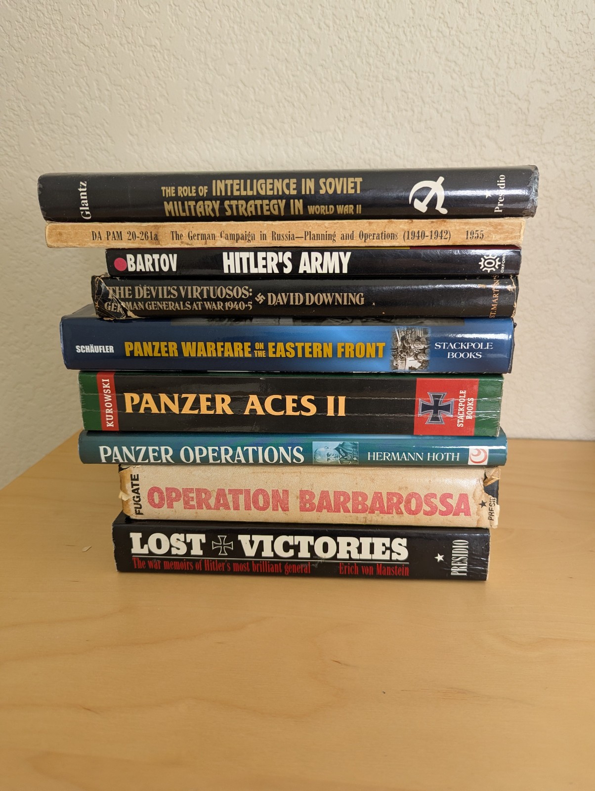 WW2 Eastern Front Panzer Book Lot 9x Presidio Stackpole Hoth Glantz Manstein