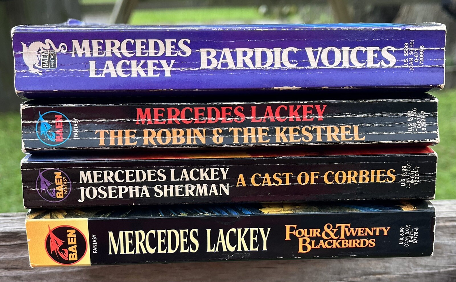 4 Books Bardic Voices/Choices Series Mercedes Lackey Lark/Robin/Corbies/Four