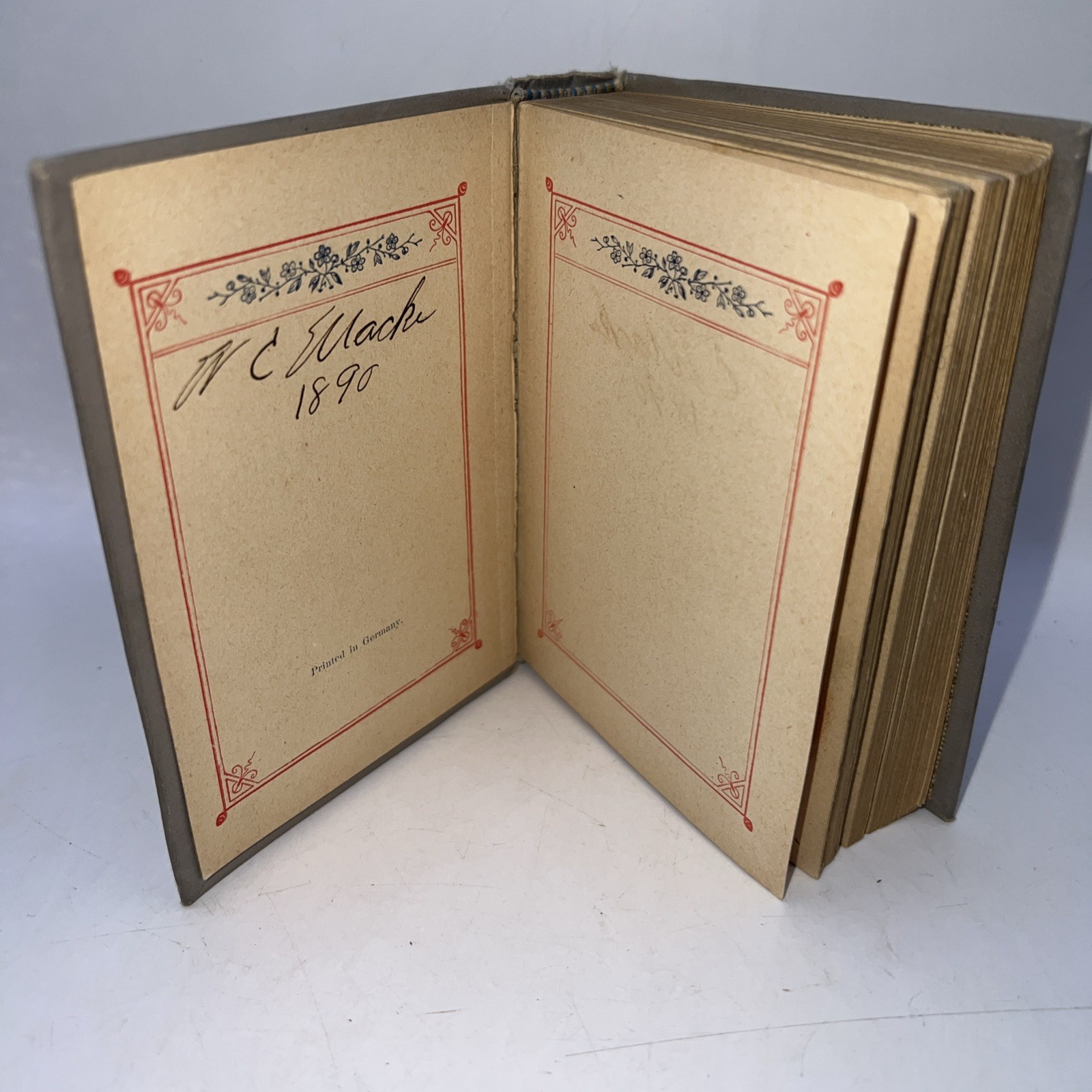 Vintage Forget Me Not German Prayer Book “Christliches Vergissmeinnicht”
