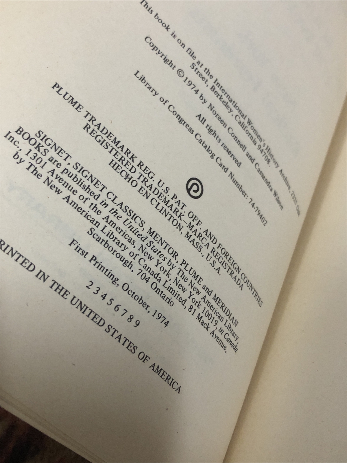 Rape The First Sourcebook for Women By New York Radical Feminists 1st Edition