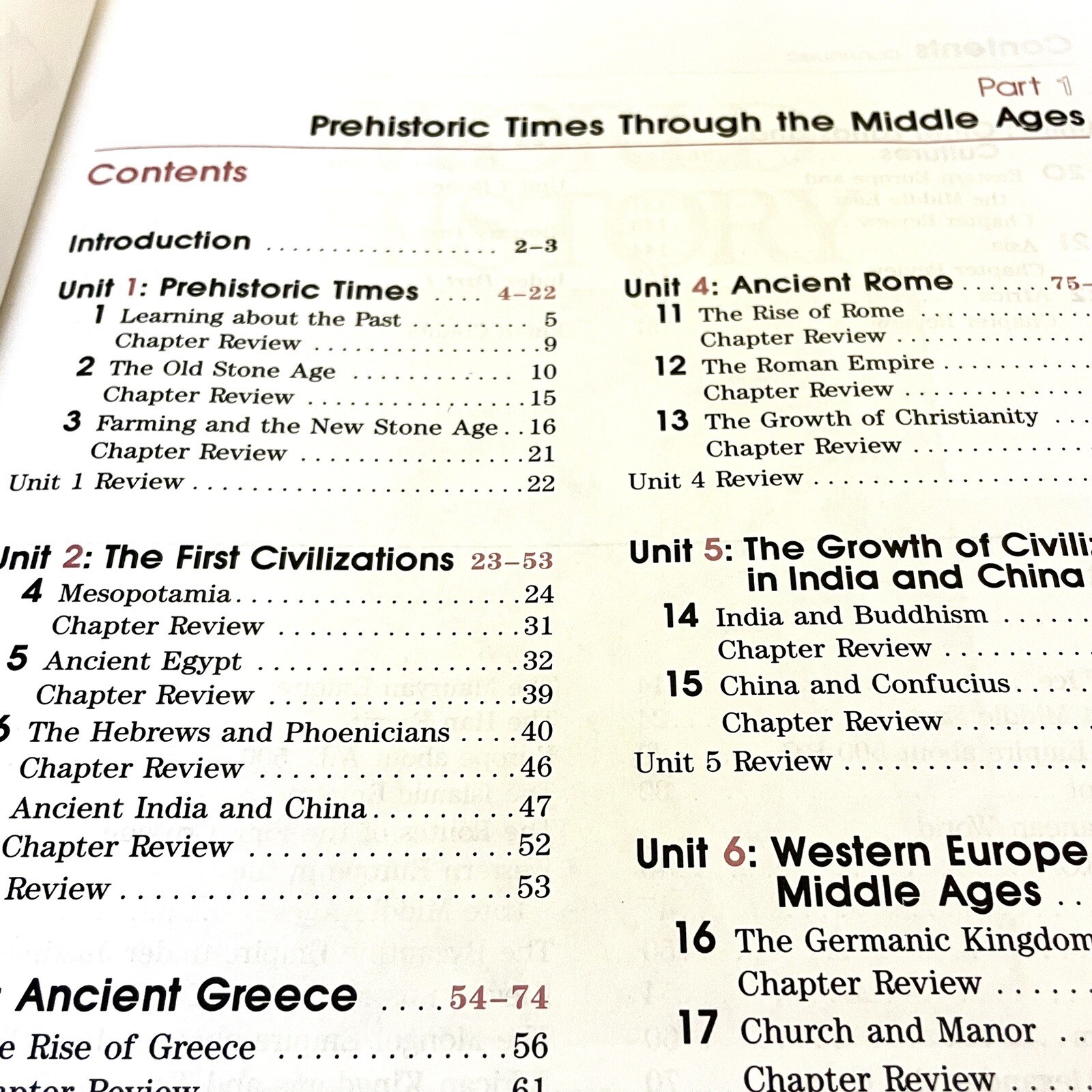 World History: Prehistoric Times Middle Ages School Teacher Resource Activities