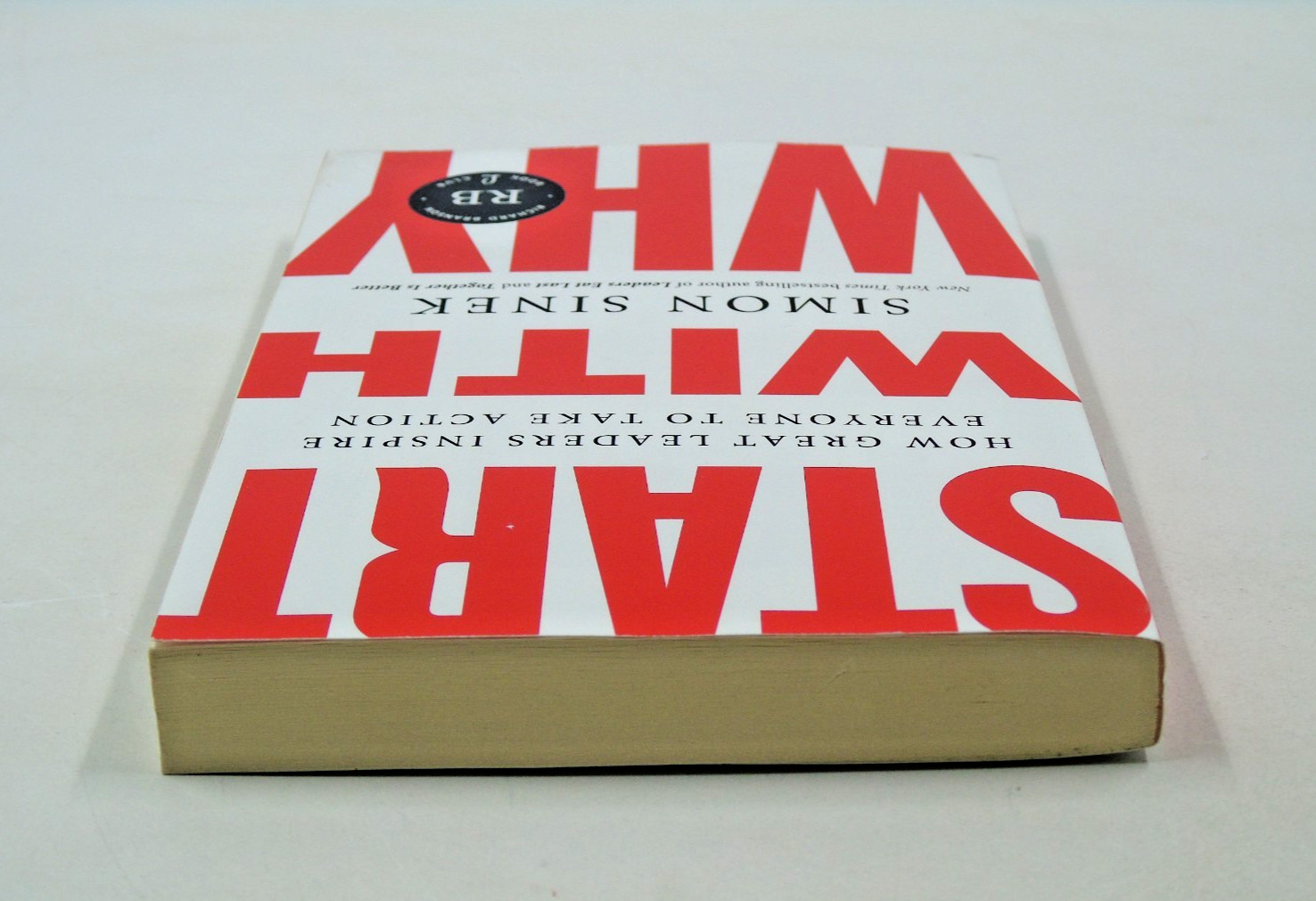 Start With Why By Simon Sinek Note and SIGNED By Richard Branson Book Club Edit