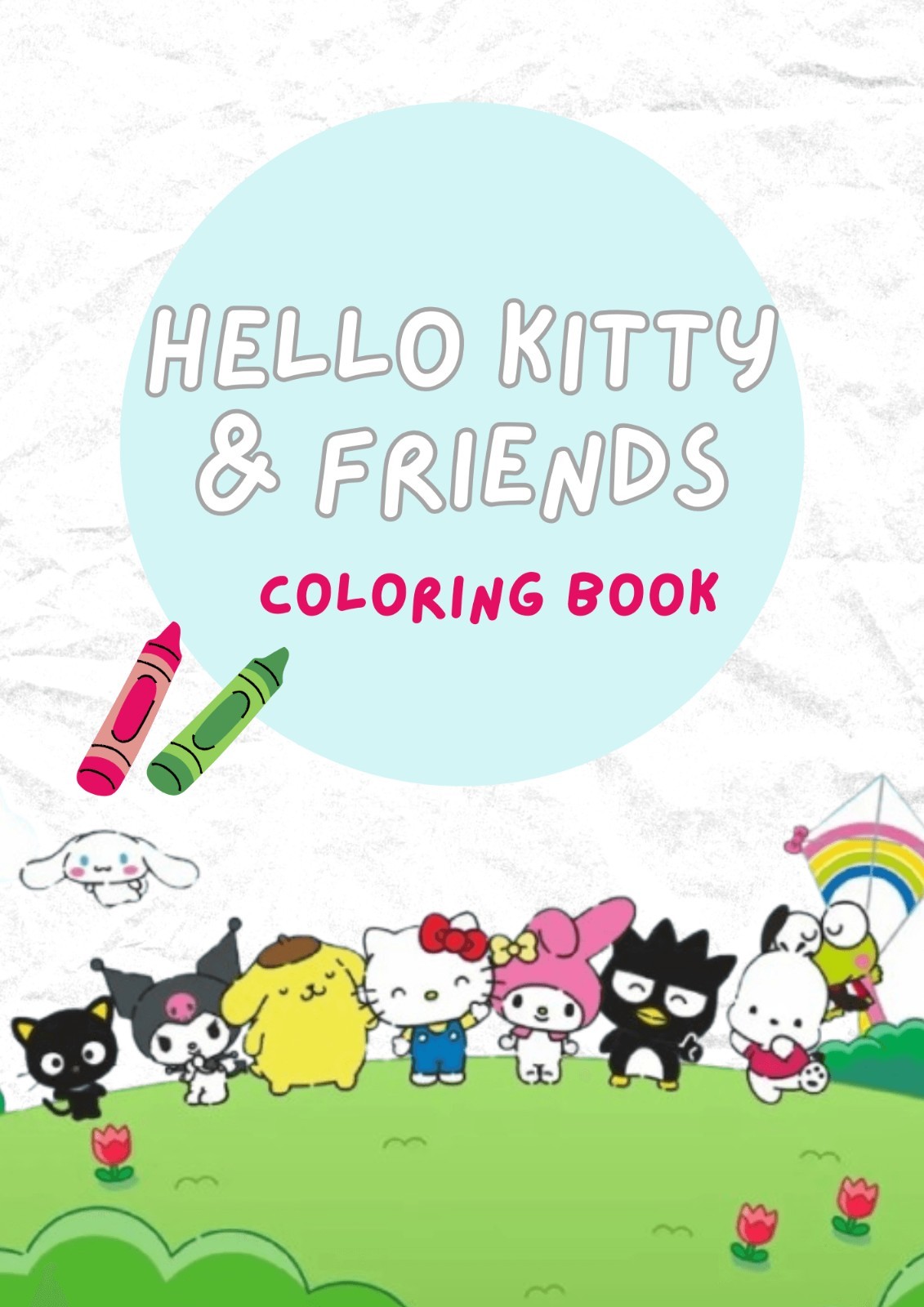 🌈💛 HELLO KITTY 💛 JUMBO 🐥 ●COLORING & ACTIVITY● Coloring And Activity Book.