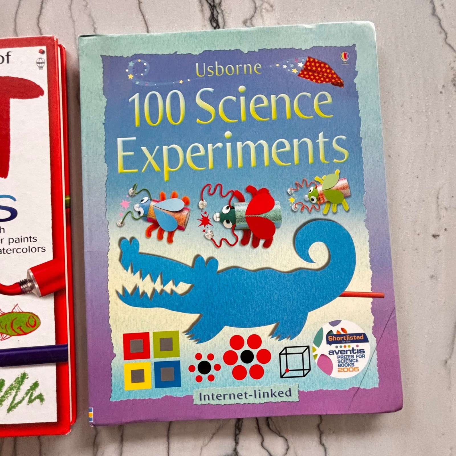 Usborne Book of Art Ideas and 100 Science Experiments Kids Activity Book Set