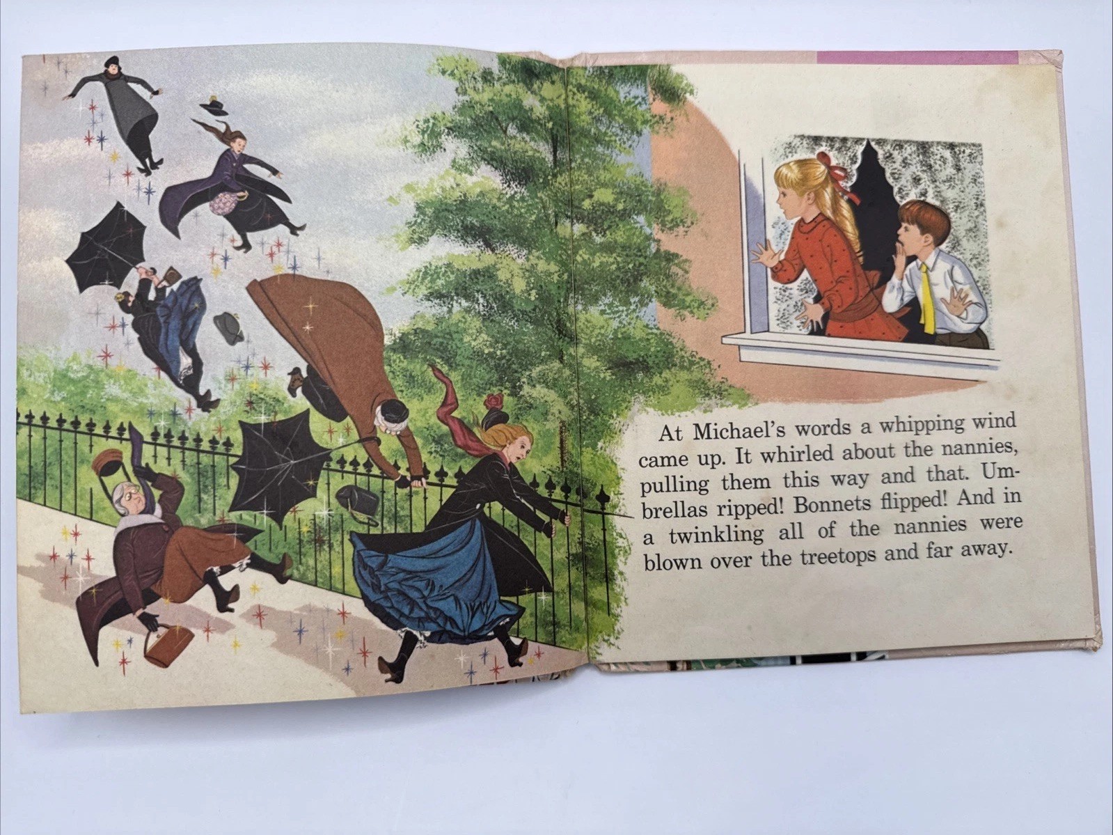 Vtg 1964 Mary Poppins Whitman Top Tales Hardcover Book Walt Disney Authorized