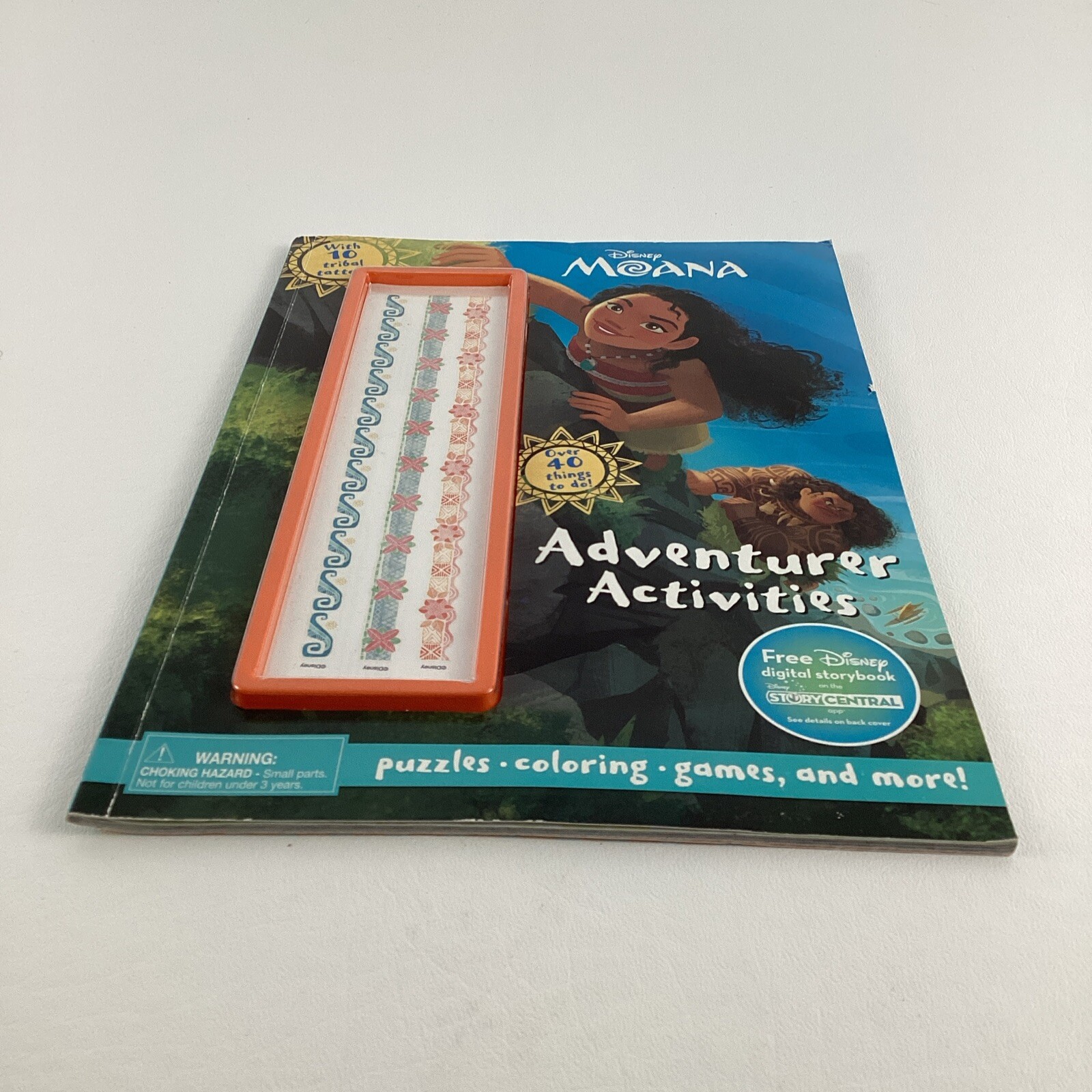 Disney Moana Coloring Book Adventurer Activities Puzzle Games Tribal Tattoos New