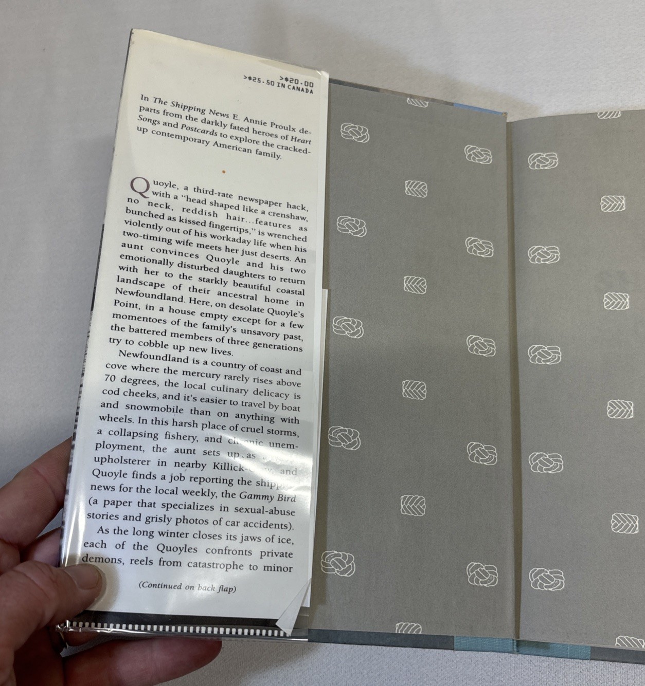 VTG The Shipping News Annie Proulx 1993 Hardcover DJ Not Mint Book Bent