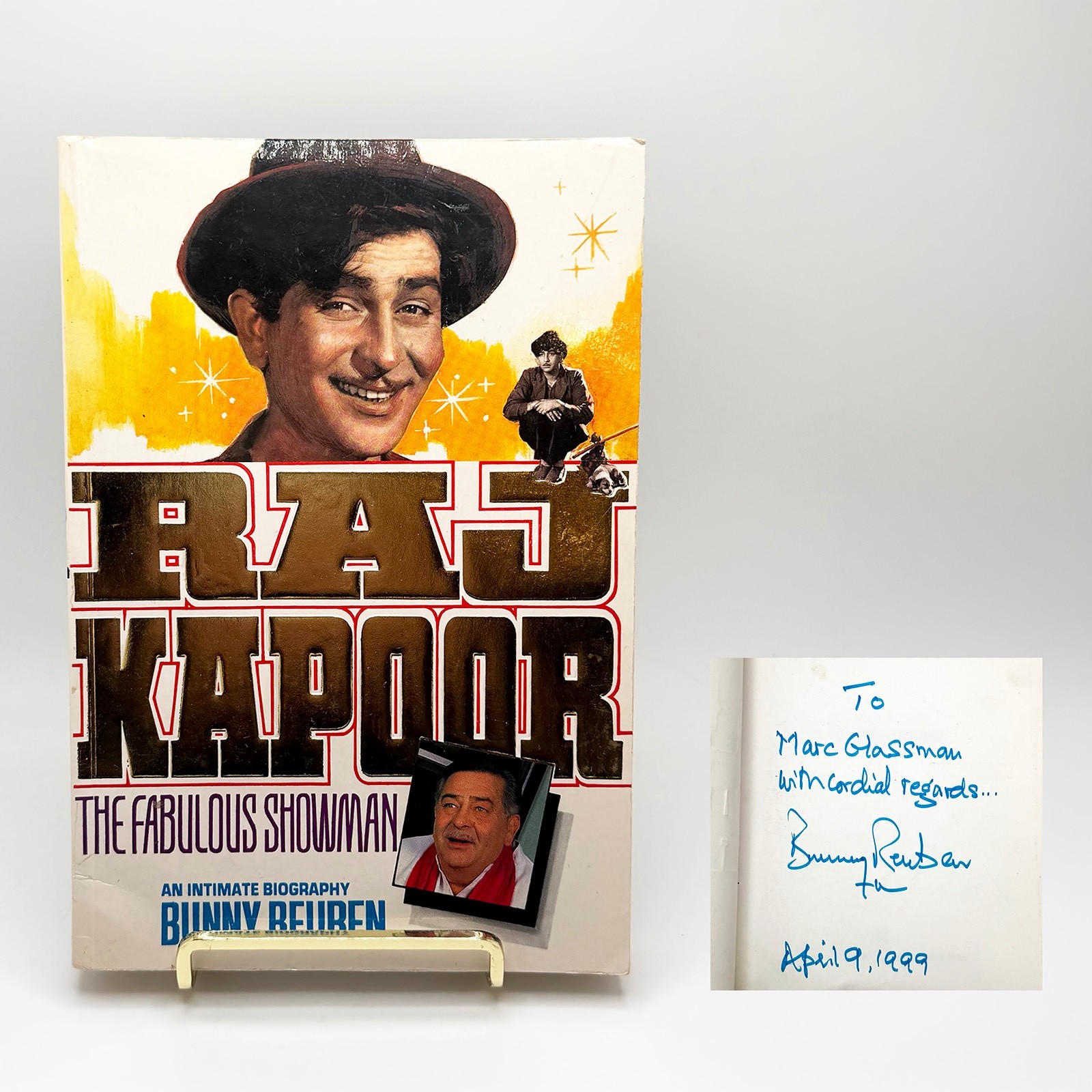 SIGNED – Raj Kapoor by Bunny Reuben – PB 1995 Indus Cinema Bollywood