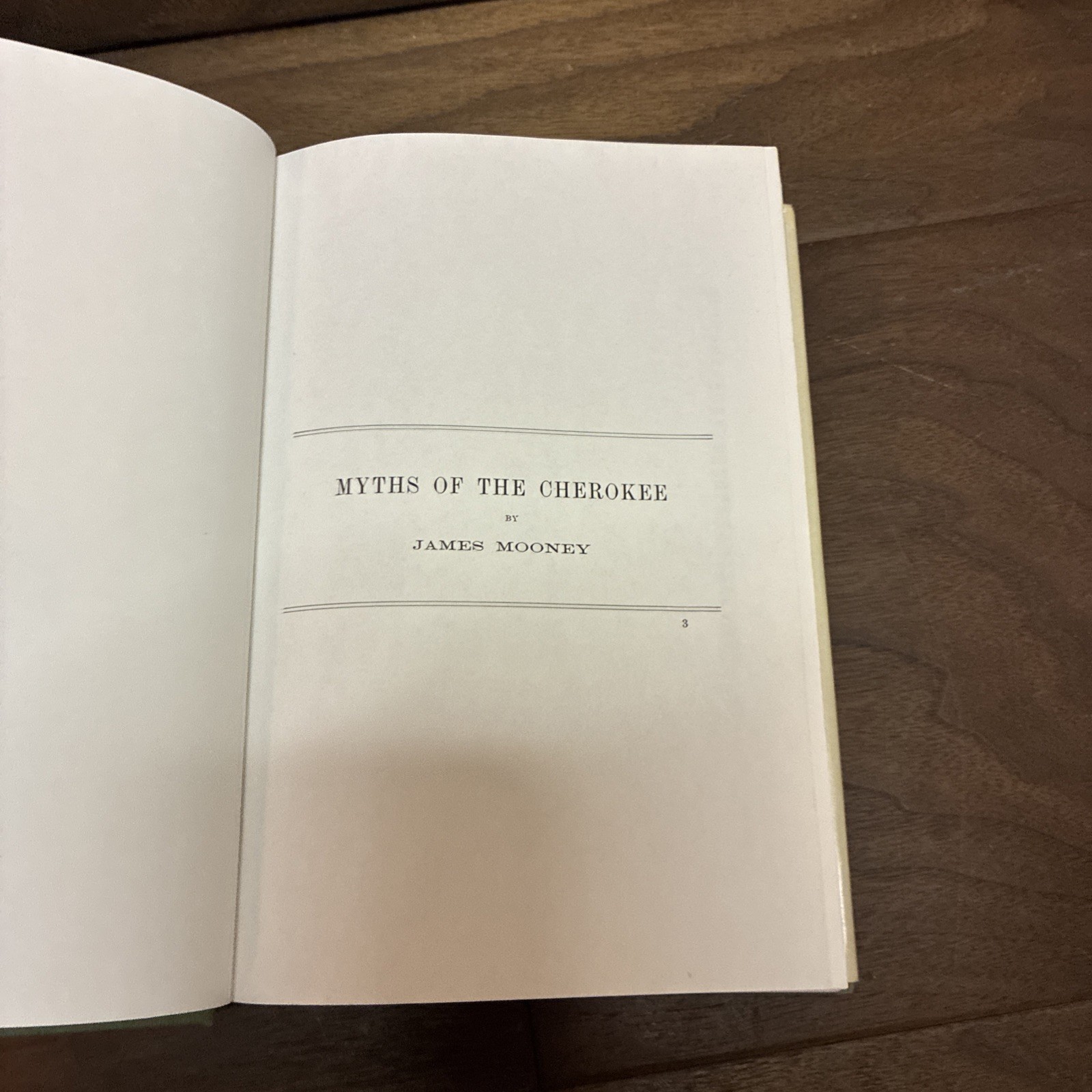 Myths of The Cherokee and Sacred Formulas of The Cherokees by James Mooney 1982