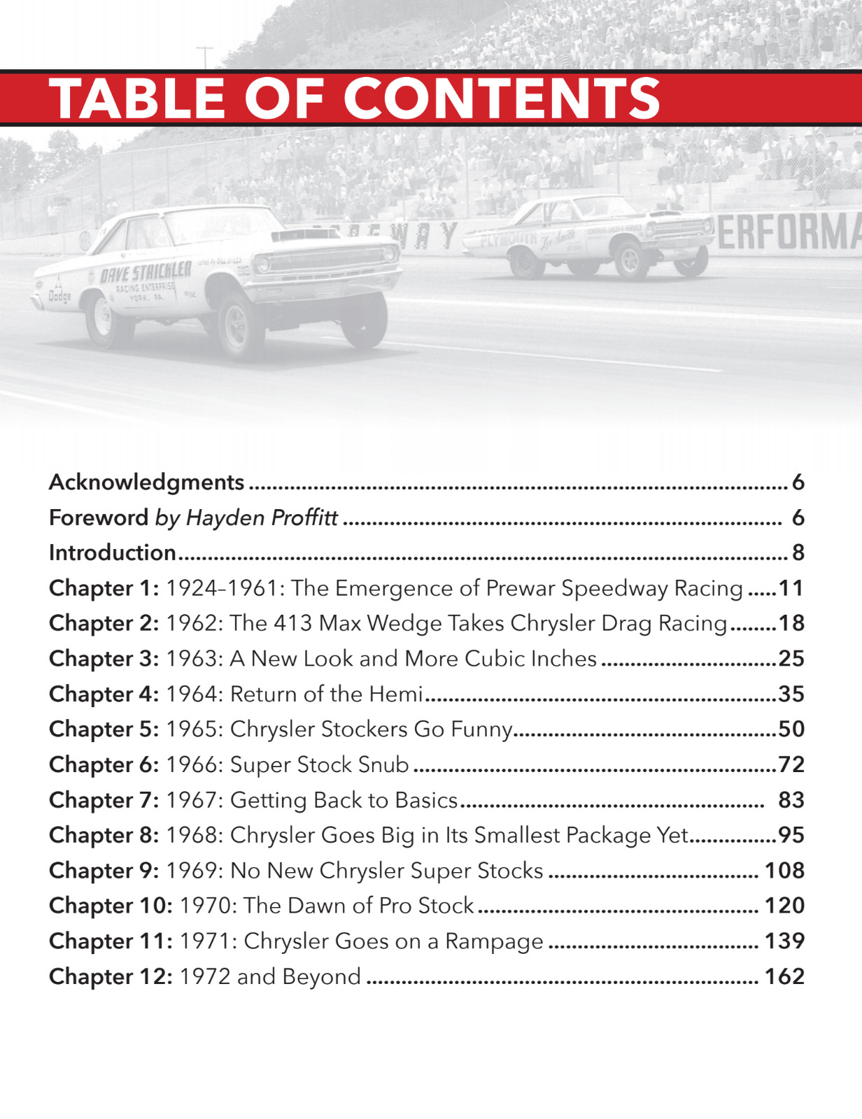 CT688 Mopar Factory Drag Cars Dodge Plymouth Quarter Mile Domination 1962-1972