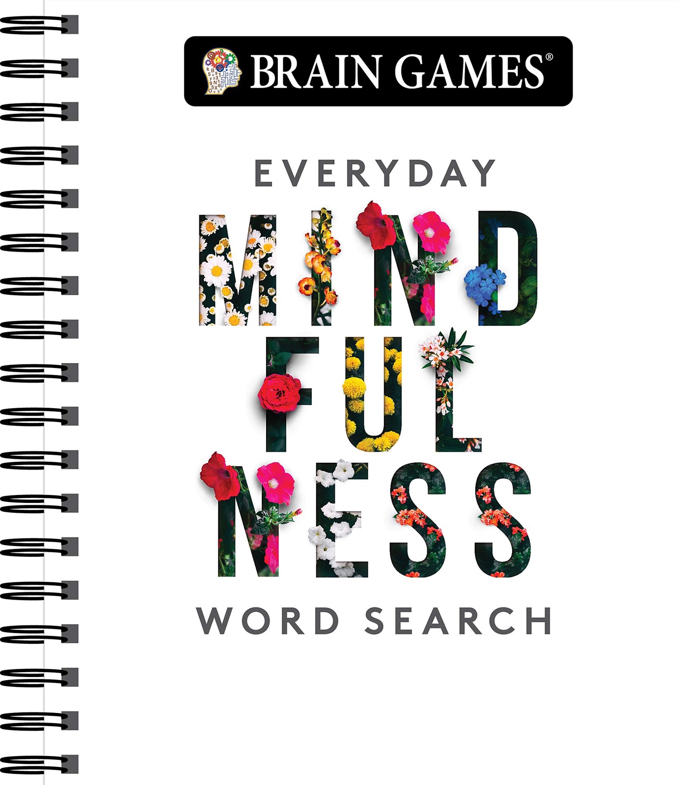 Brain Games – Everyday Mindfulness Word Search (White): Adult Puzzle Book fo…