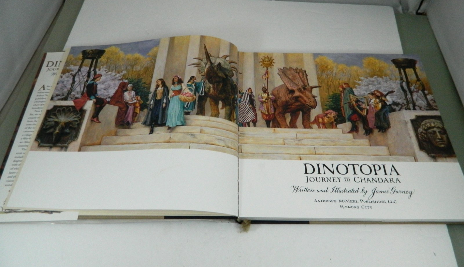 Dinotopia Journey to Chandara 2007 First Edition HC Gurney w/ DJ Tears Stains
