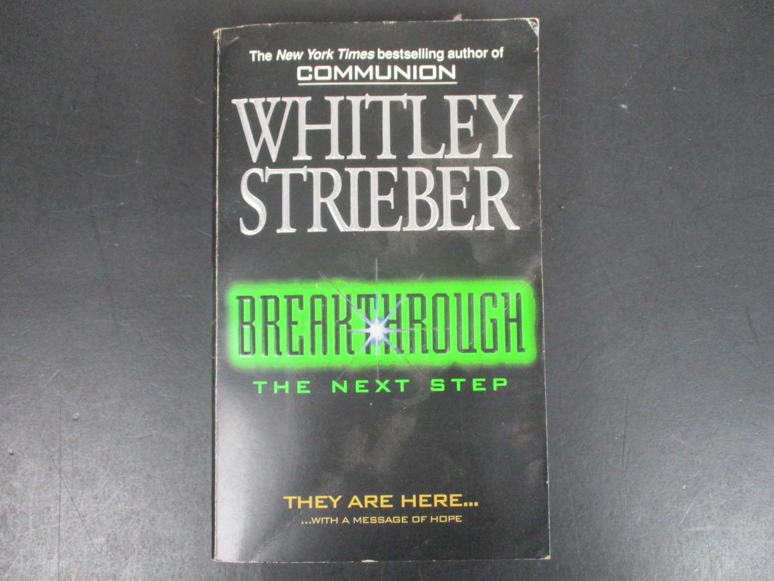 Breakthrough The Next Step Whitley Strieber 1996 First Paperback Printing
