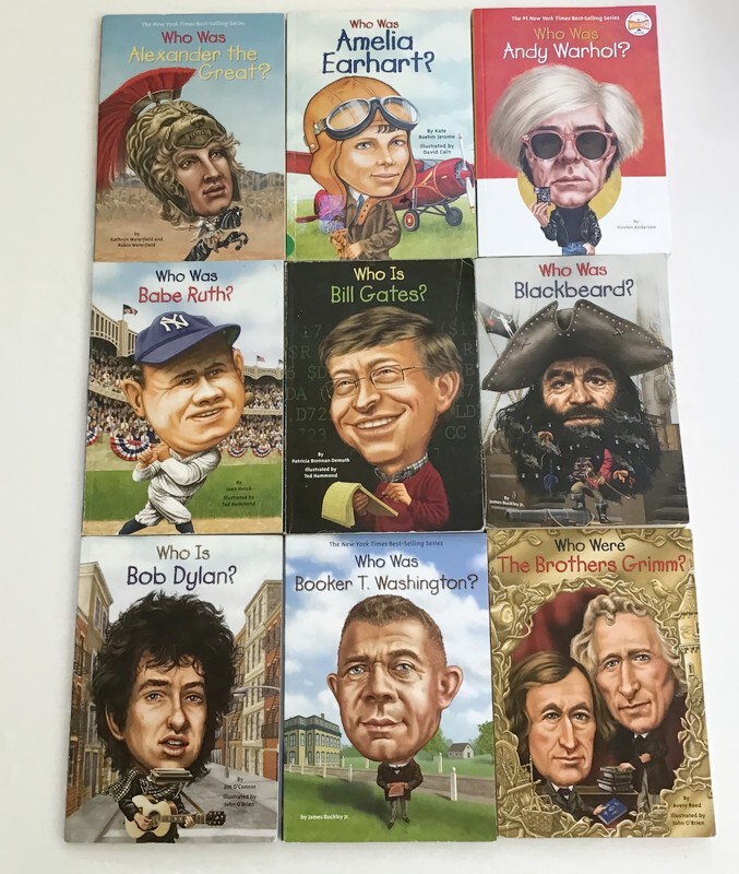 Who Was? What Is? Where Is? Book Lot 47 History Biography Paperbacks No Repeats