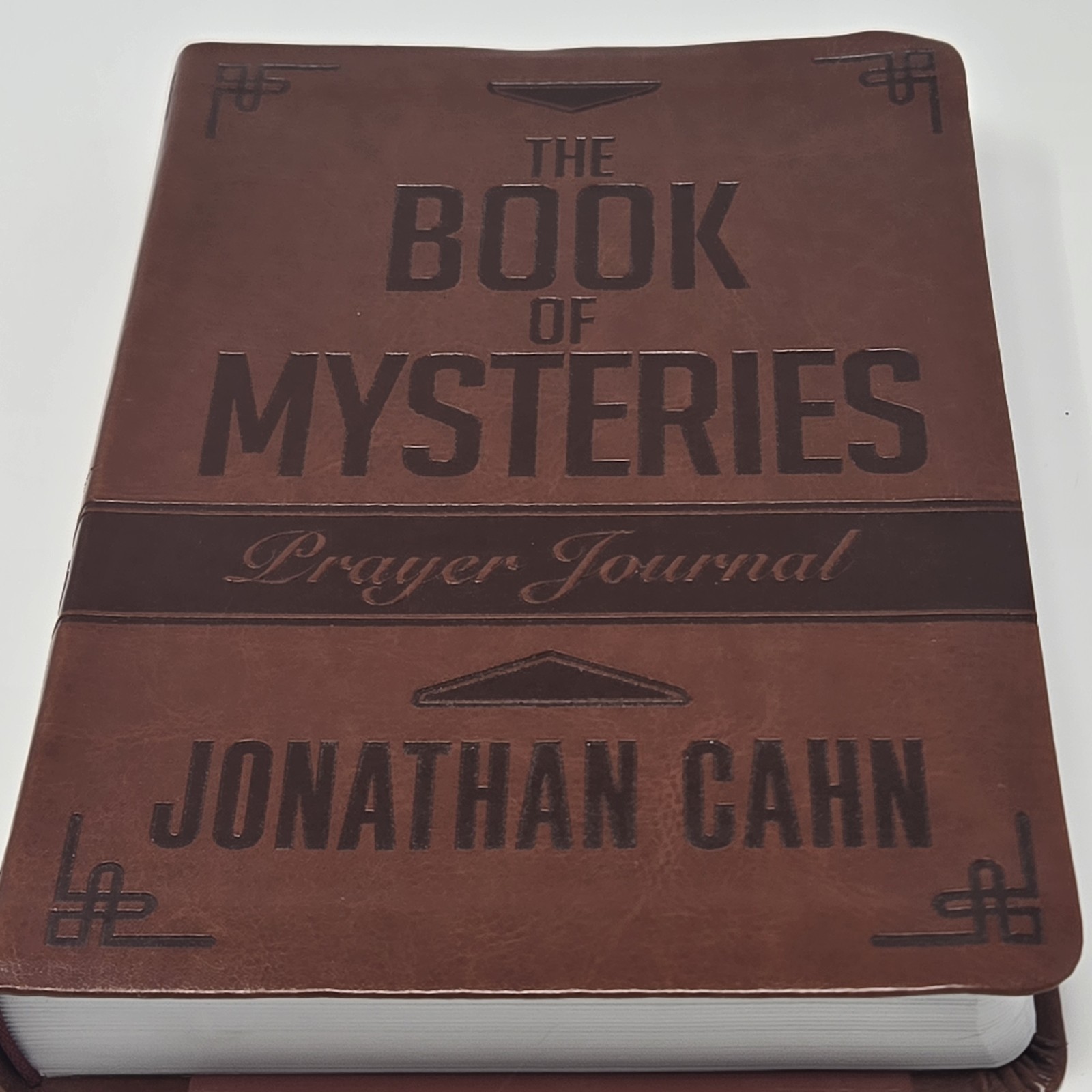 The Book of Mysteries Prayer Journal Jonathan Cahn Faux Leather Christian