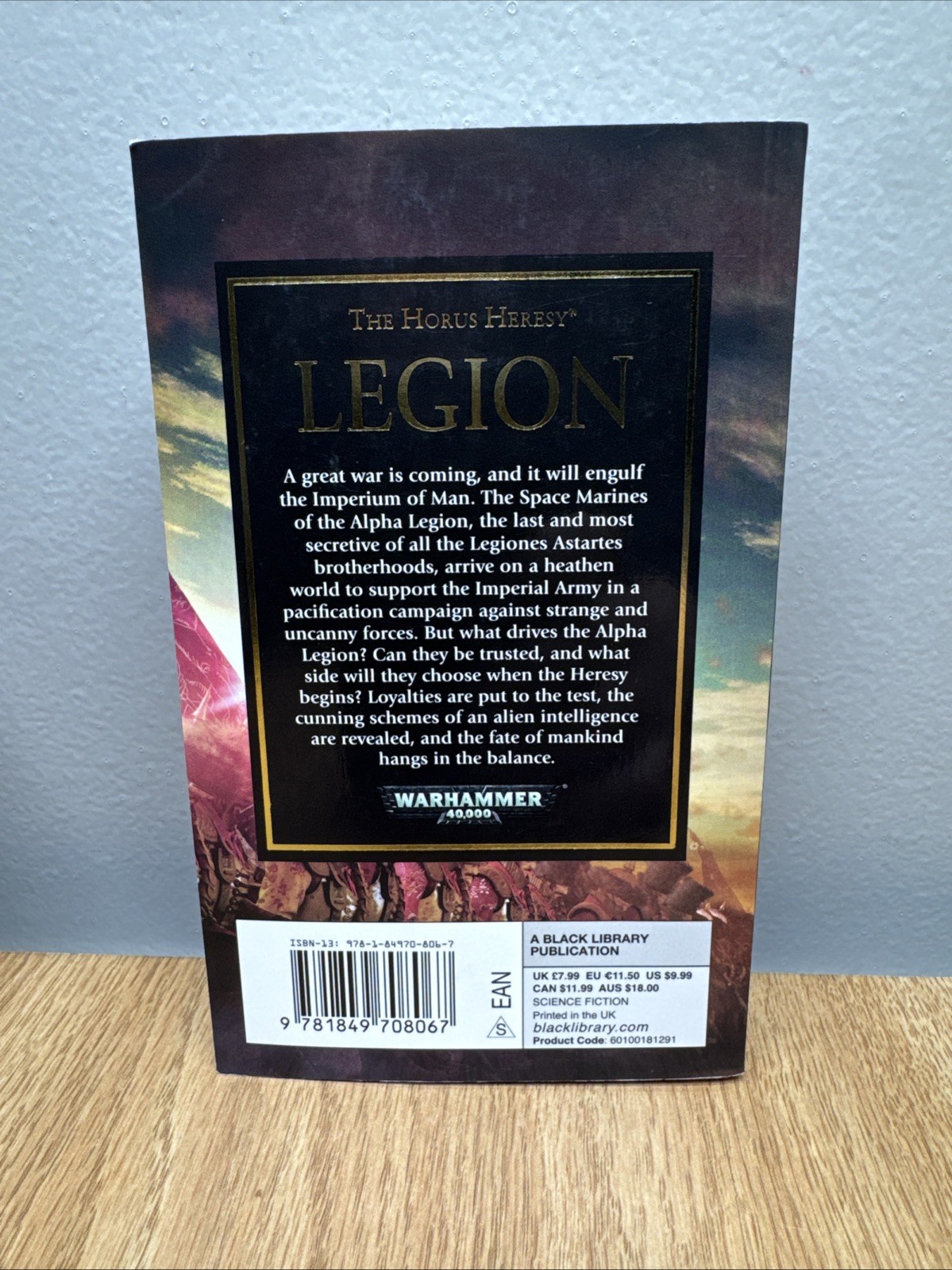 Horus Heresy Legion Dan Abnett Paperback Black Library MMPB