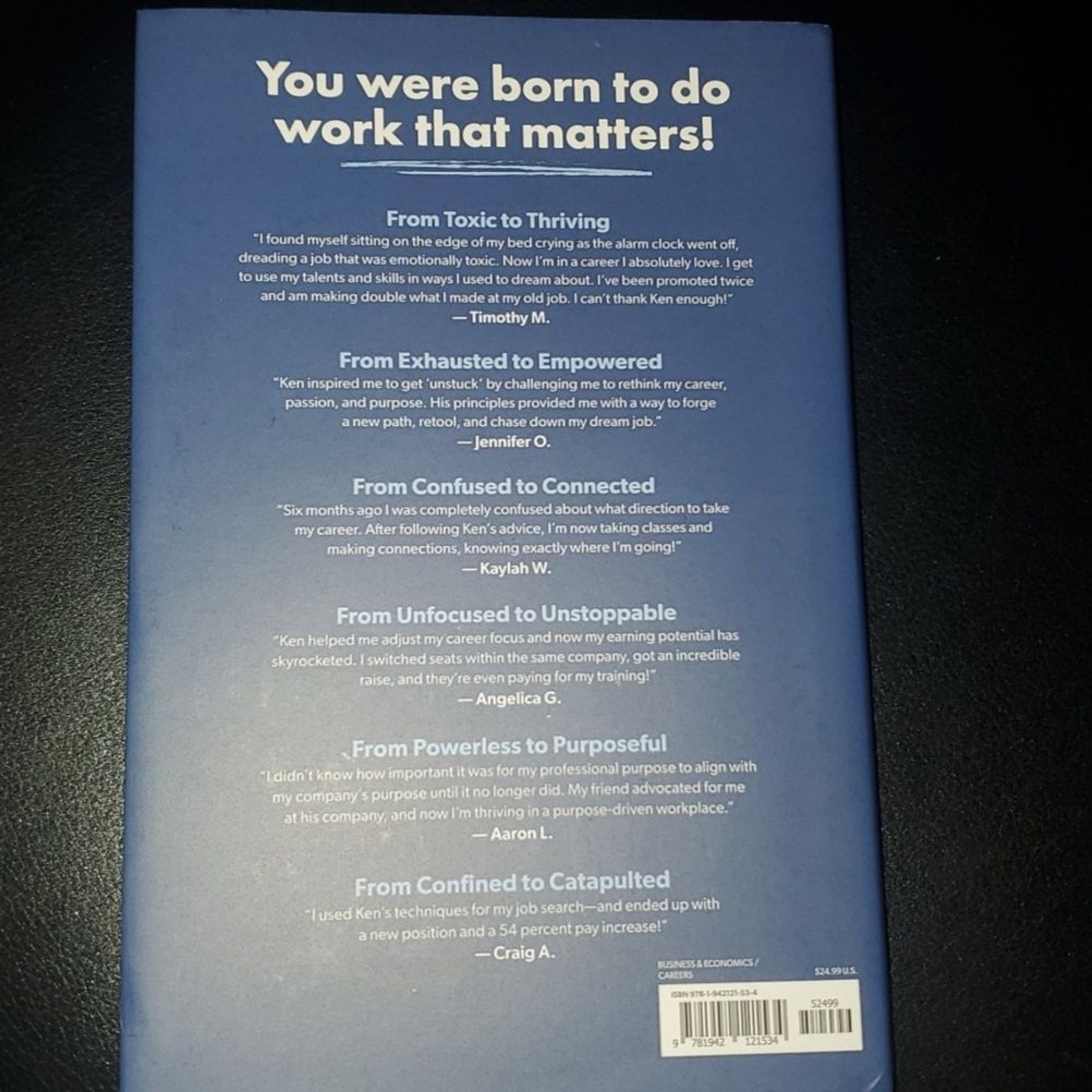 From Paycheck To Purpose Book Ken Coleman Over 250 Pages Euc