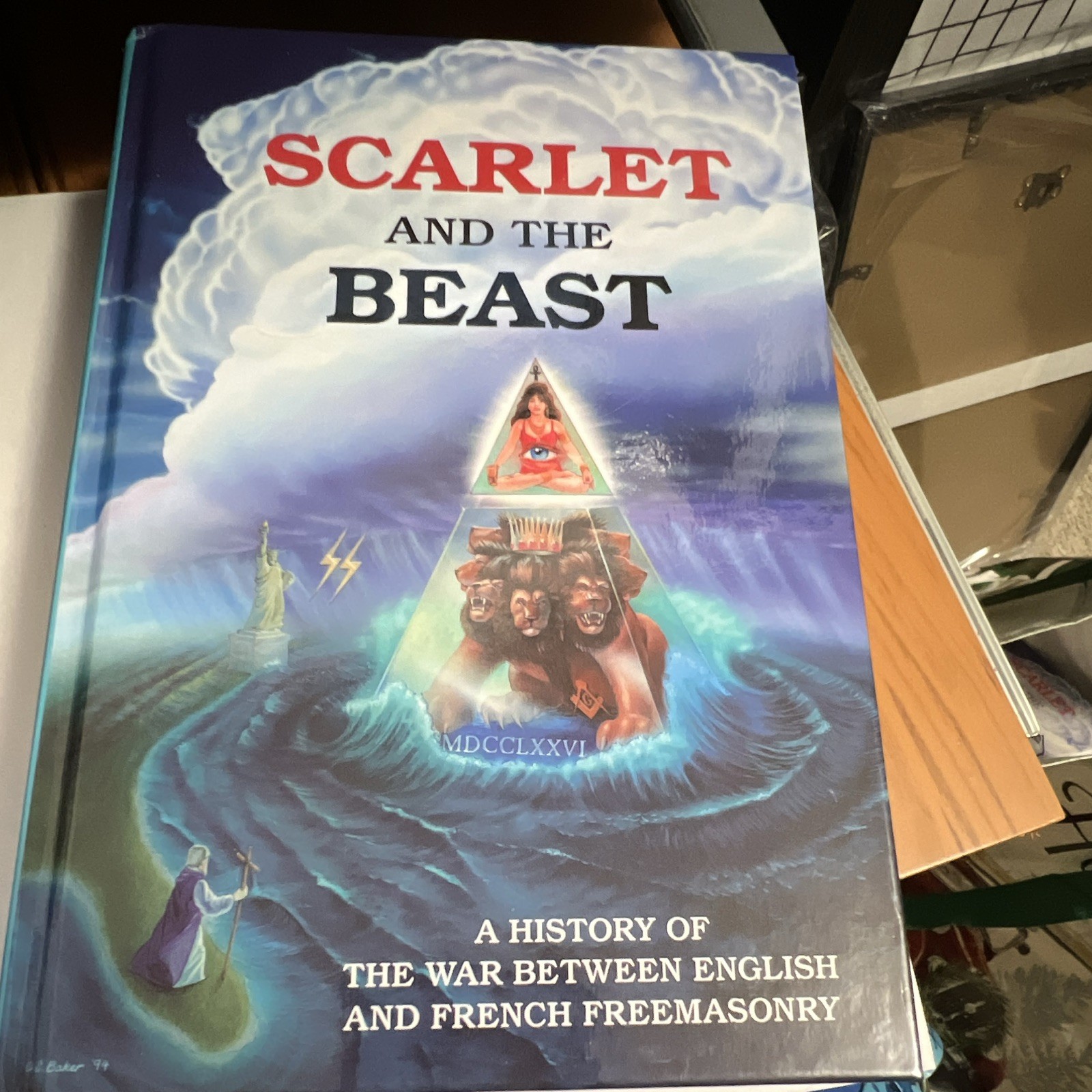 John Daniel Scarlet and the Beast Freemasonry Vol 1 3rd Ed HC Signed Illus