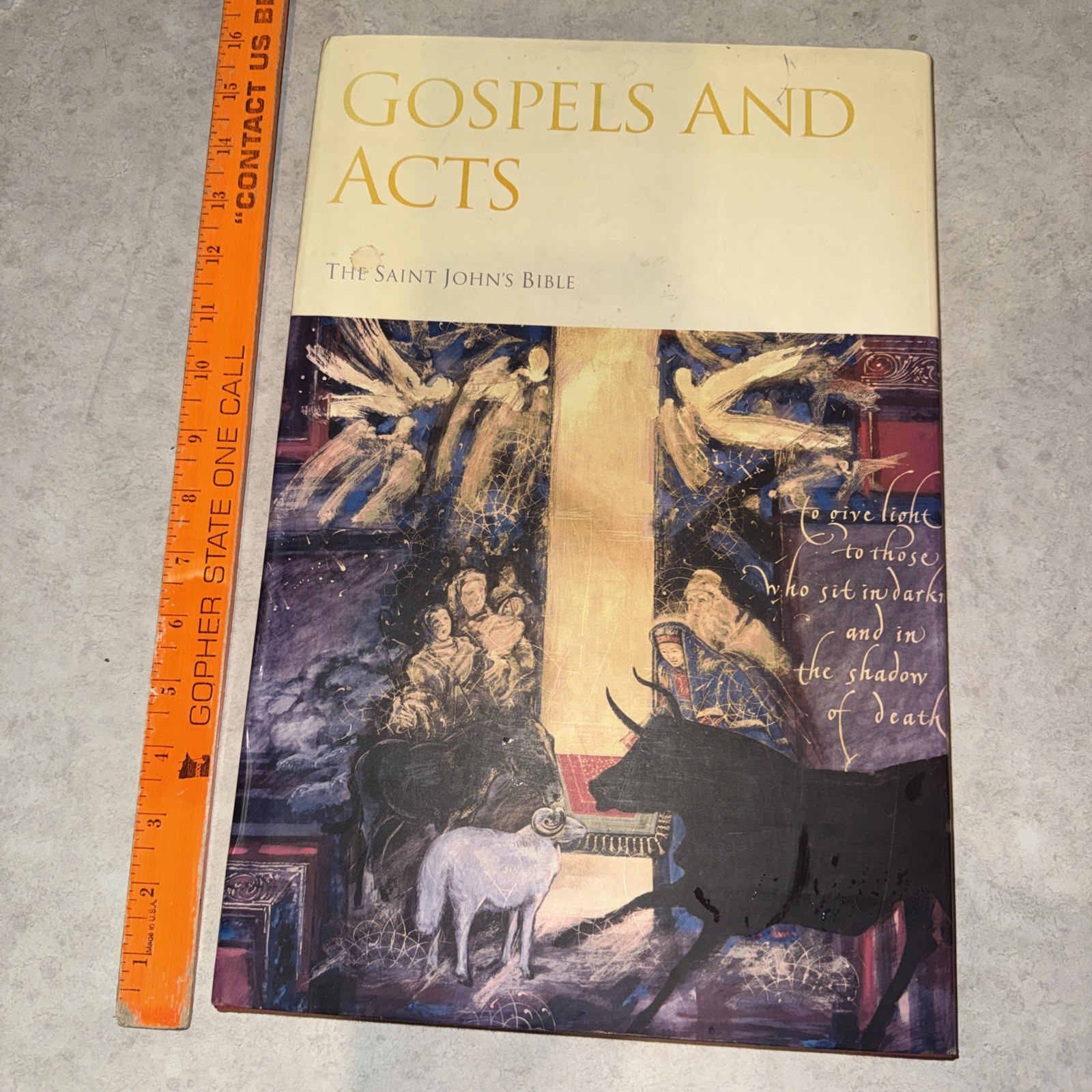 Gospels & Acts The Saint John’s Bible Hardcover 2005 Church God Art Illustrated