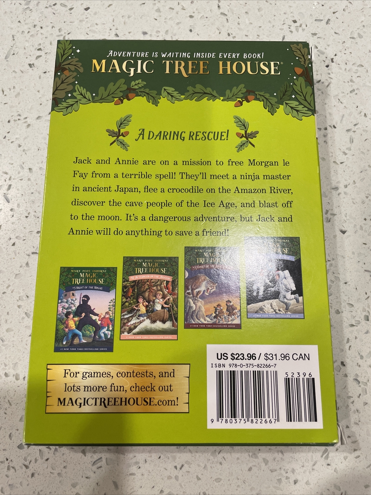 Magic Tree House Boxed Set, Books 5-8: Night of the Ninjas, Afternoon on NEW