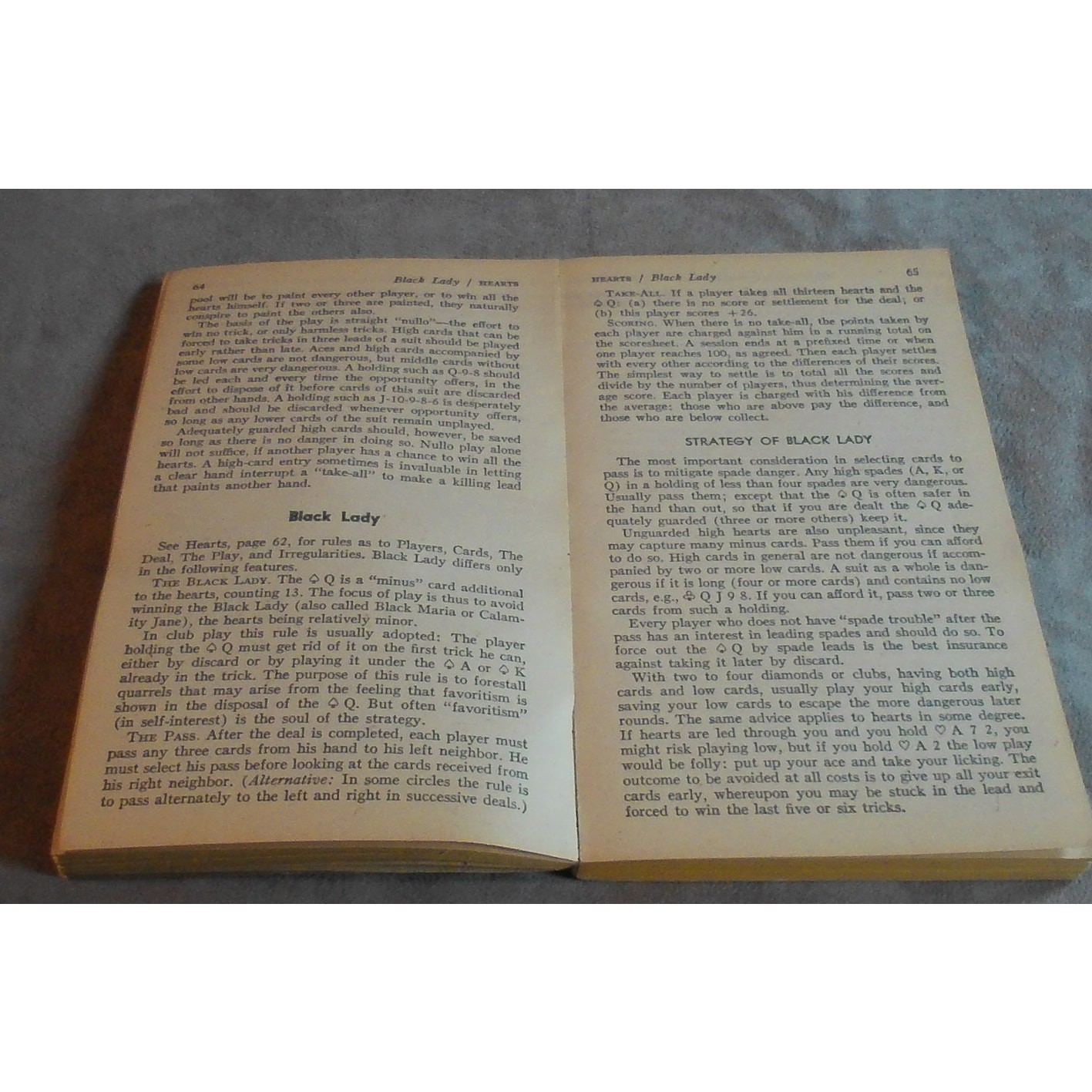 Hoyles Rules of Games Signet Paperback 1963 44th Printing Morehead/Mott-Smith