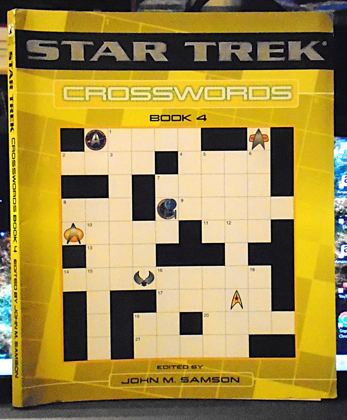 Ultra Rare Star Trek Crosswords Book 4 – John M. Samson – 2004 – Like New