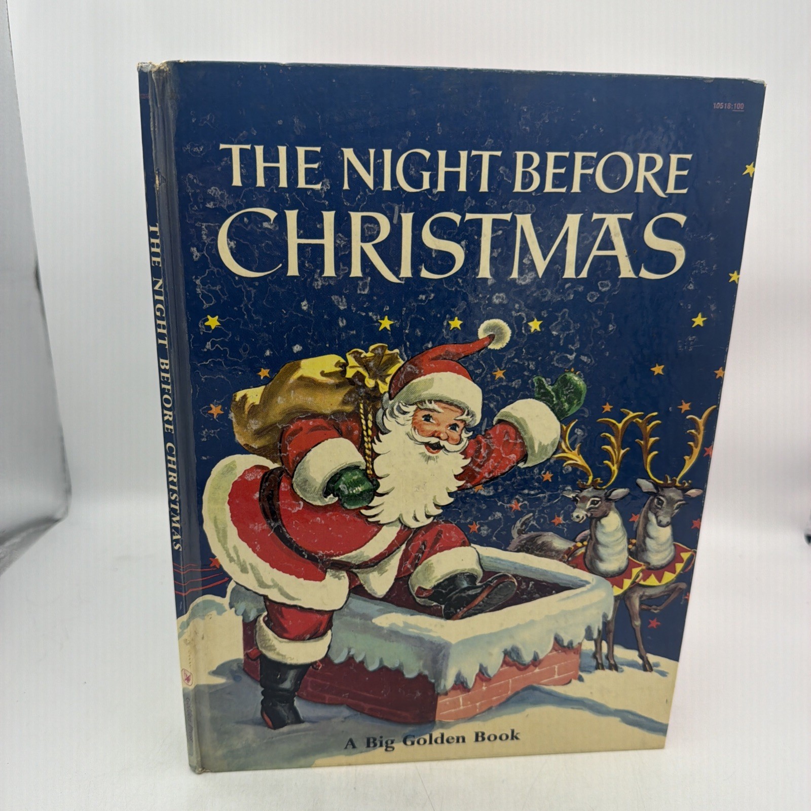 The Night Before Christmas Golden Press 1950 HC Moore Malvern Big Golden Book