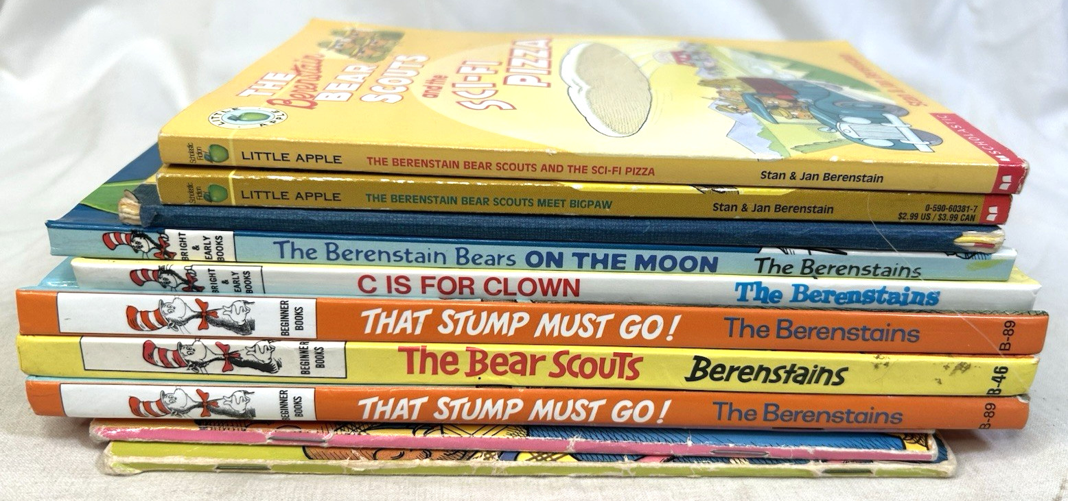 11 Berenstain Bears Books. 2 are Double Books. Jan & Mike Berenstain