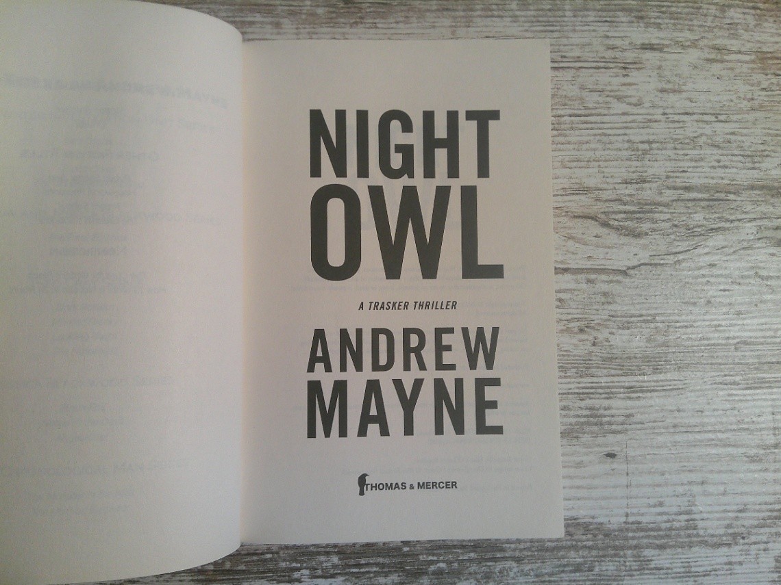 Lot of 2 Andrew Mayne Trasker Thriller Books Death Stake Night Owl Paperback