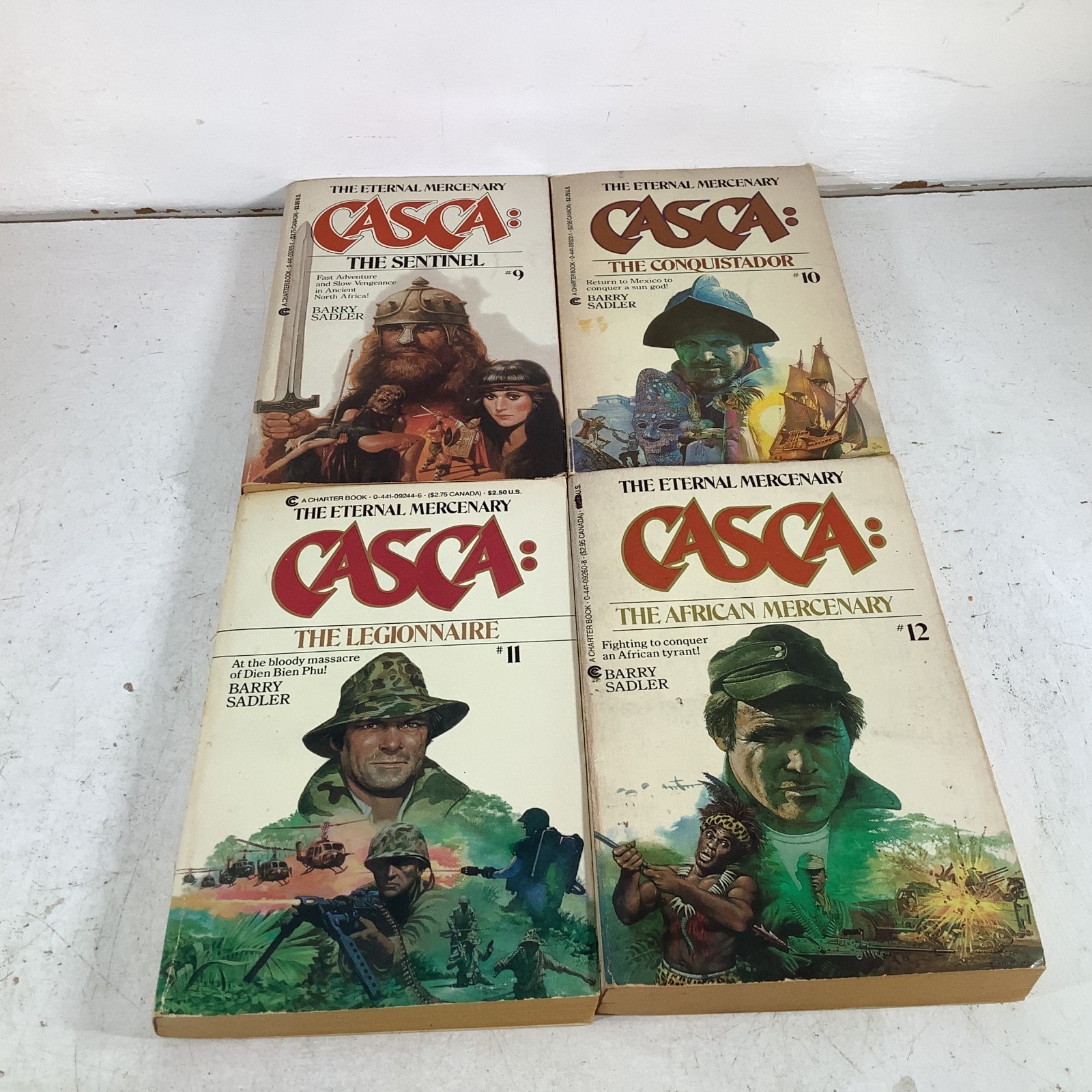 Casca the Eternal Mercenary Lot 20 Barry Sadler 1-16 18-20 22 ACE Charter PB VG