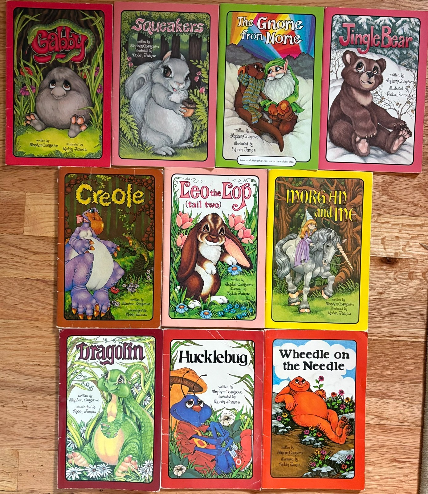 Vintage Lot 10 SERENDIPITY pb books Stephen Cosgrove Gabby Creole Gnome Dragolin