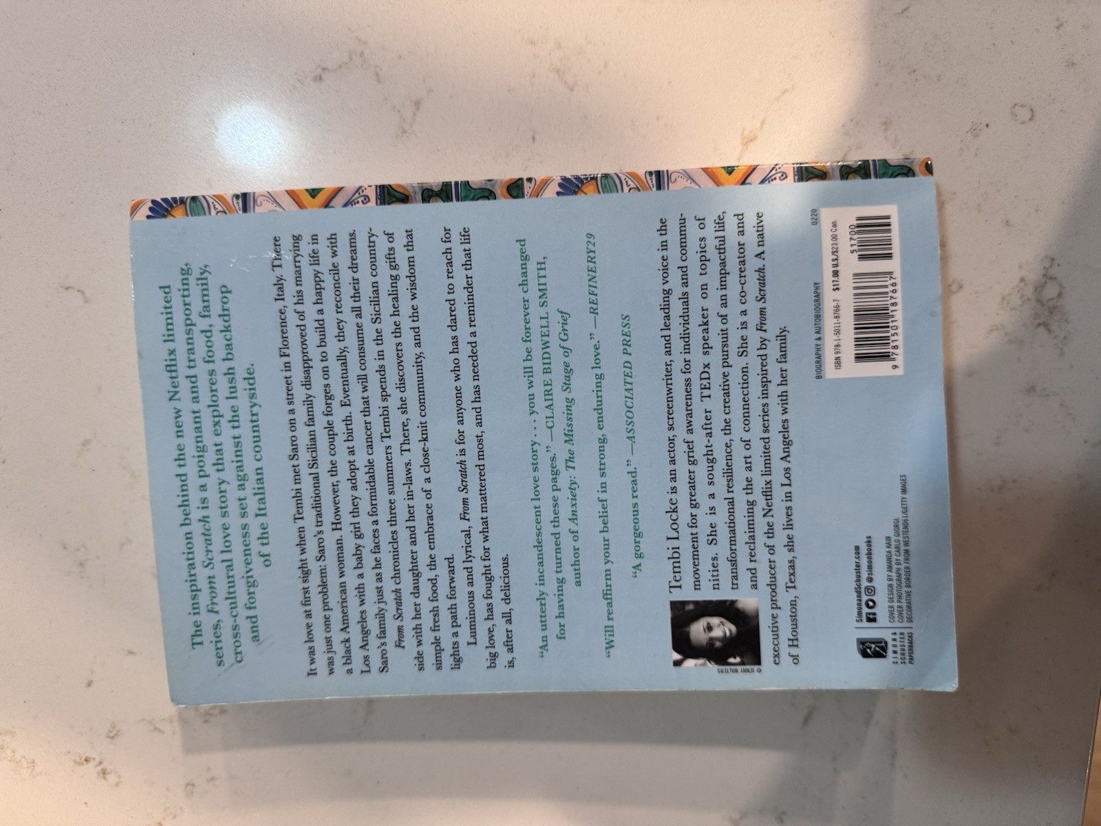 From Scratch by Tembi Locke (2020, Trade Paperback)