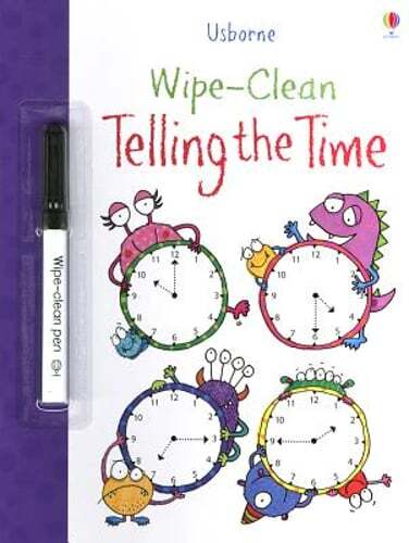 Wipe-Clean Telling the Time by Jessica Greenwell: Used