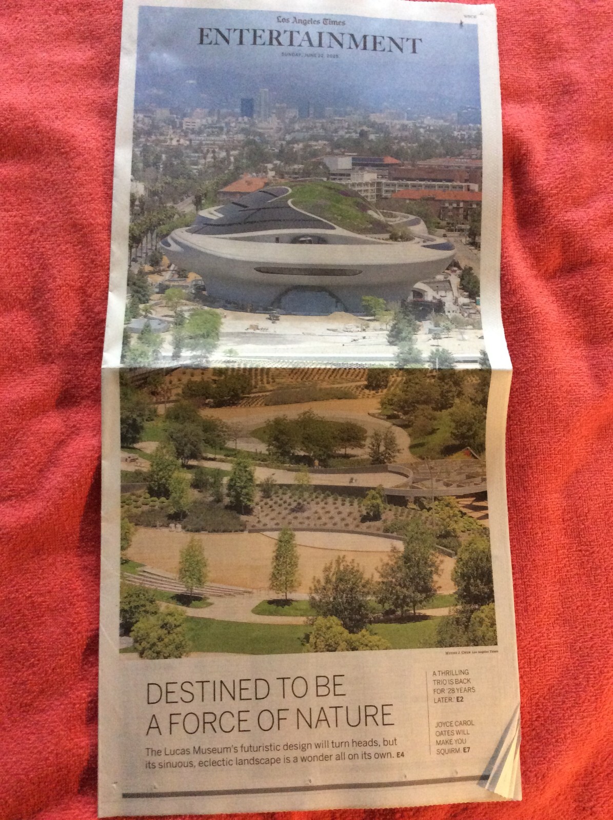LA TIMES ENTERTAINMENT JUNE 22 2025 LUCAS MUSEUM GREENER SOUTH LA