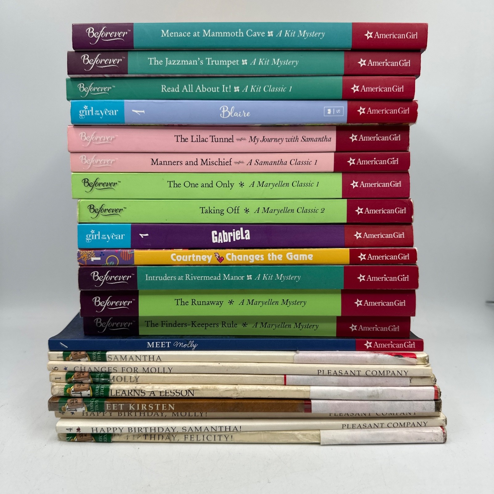 American Girl Pleasant Company Big Lot of 22 Books Assorted Kit Samantha Molly
