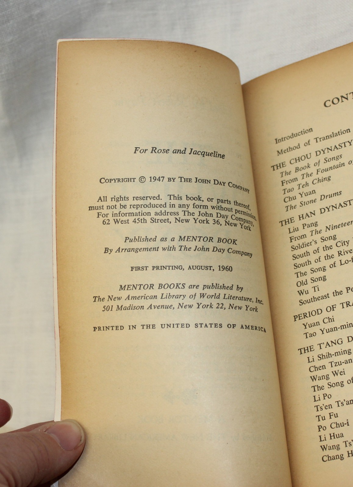 The White Pony An Anthology of Chinese Poetry by Robert Payne Mentor